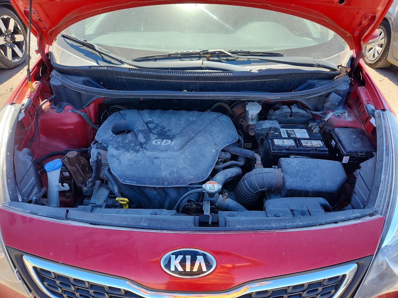 2014 Kia Rio Ex Red vin: KNADN4A34E6378035