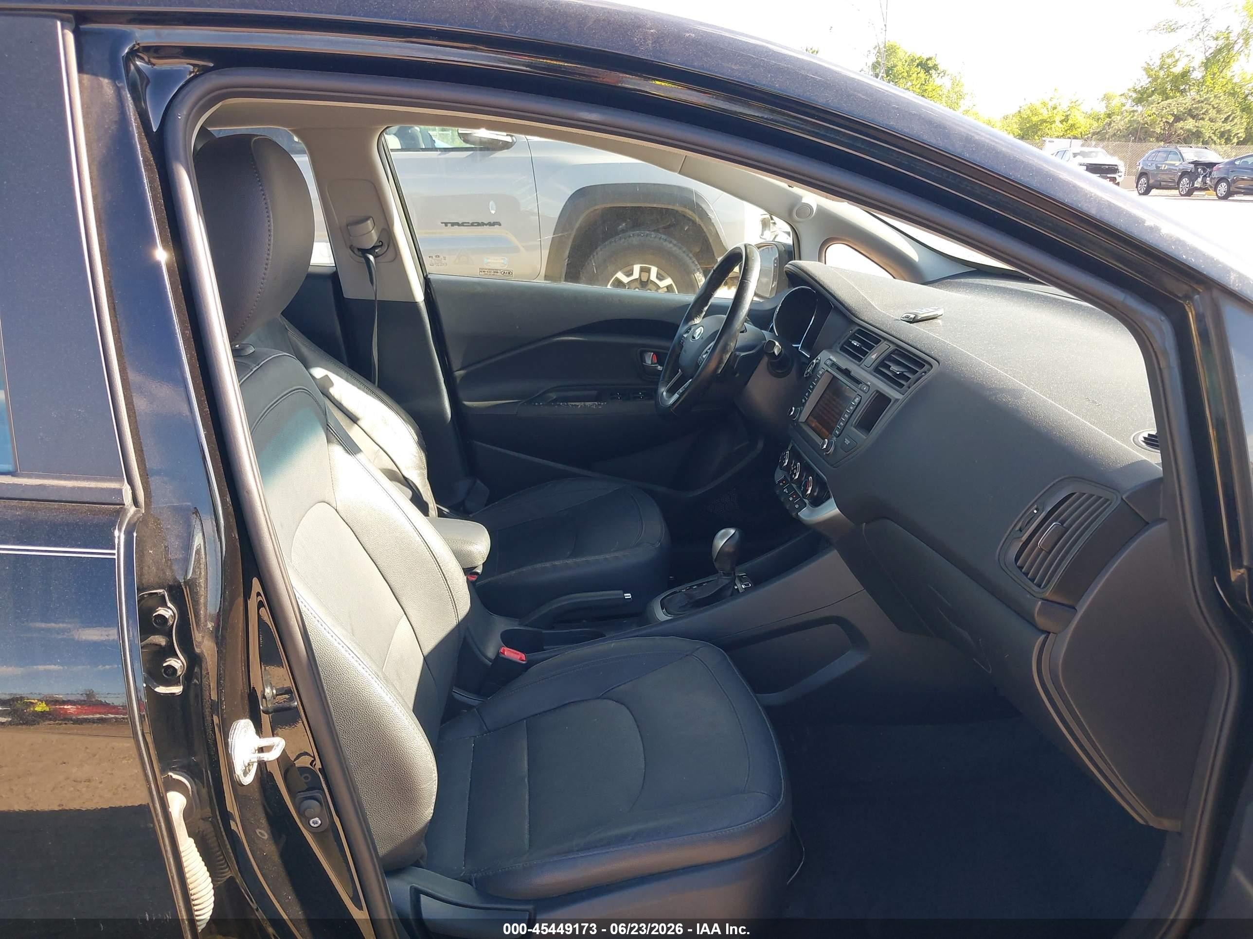 2015 Kia Rio Sx Black vin: KNADN4A34F6469694