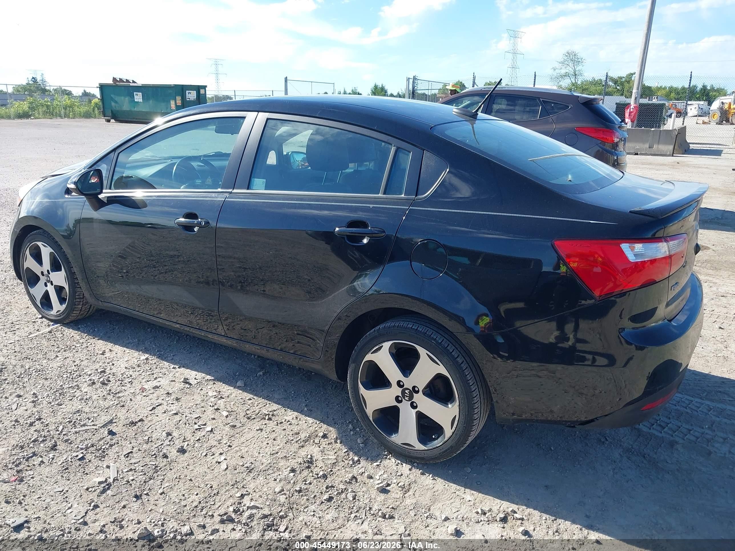 2015 Kia Rio Sx Black vin: KNADN4A34F6469694
