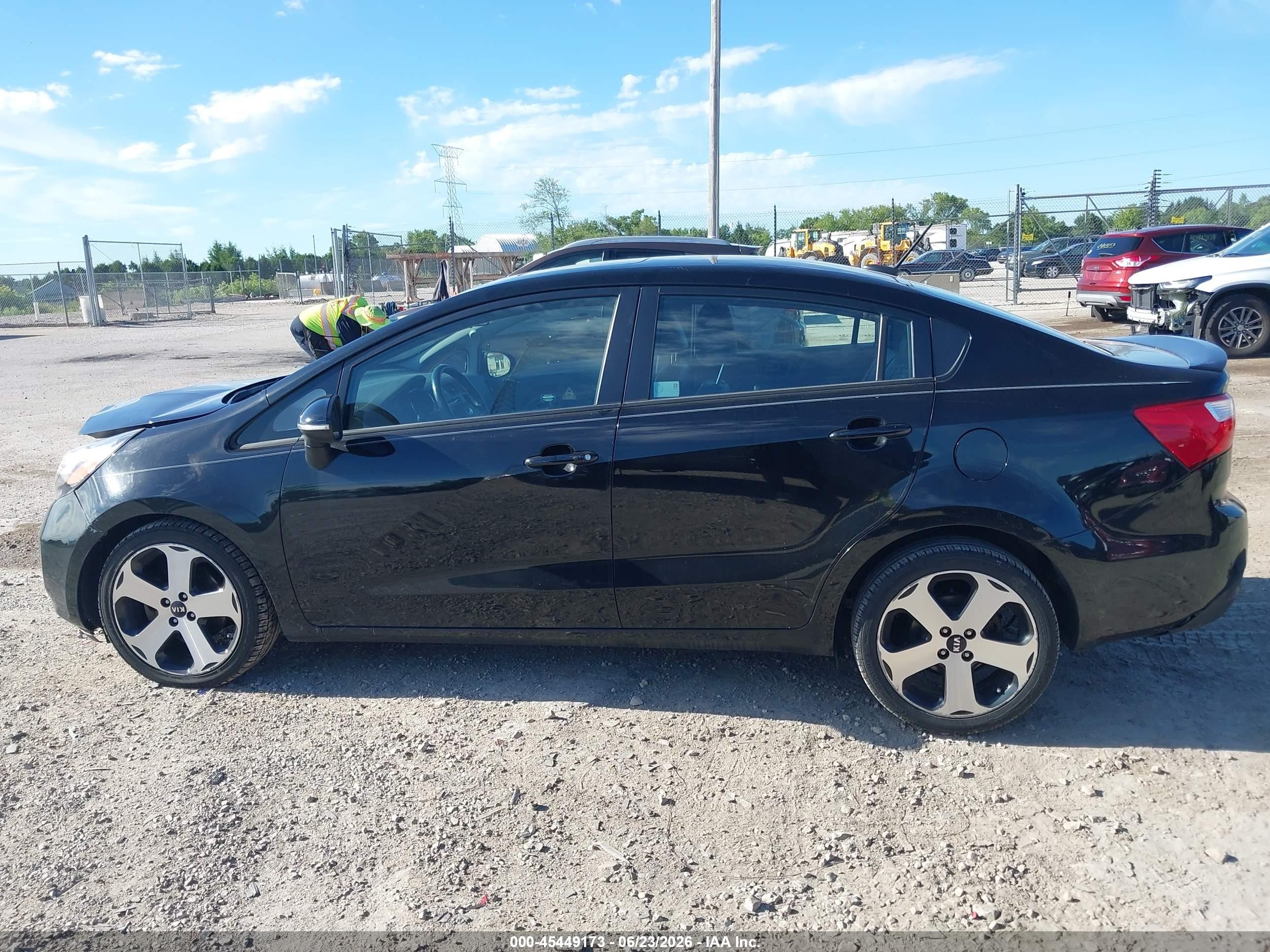 2015 Kia Rio Sx Black vin: KNADN4A34F6469694