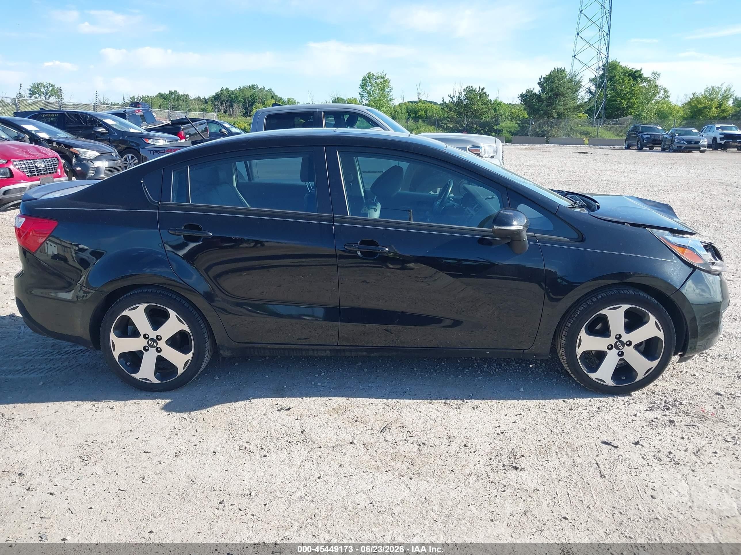 2015 Kia Rio Sx Black vin: KNADN4A34F6469694