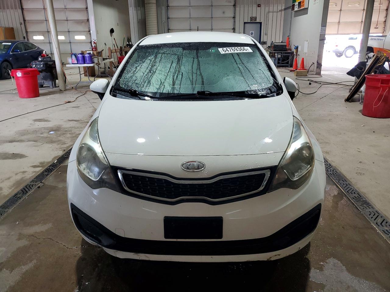 2012 Kia Rio Ex White vin: KNADN4A35C6060535