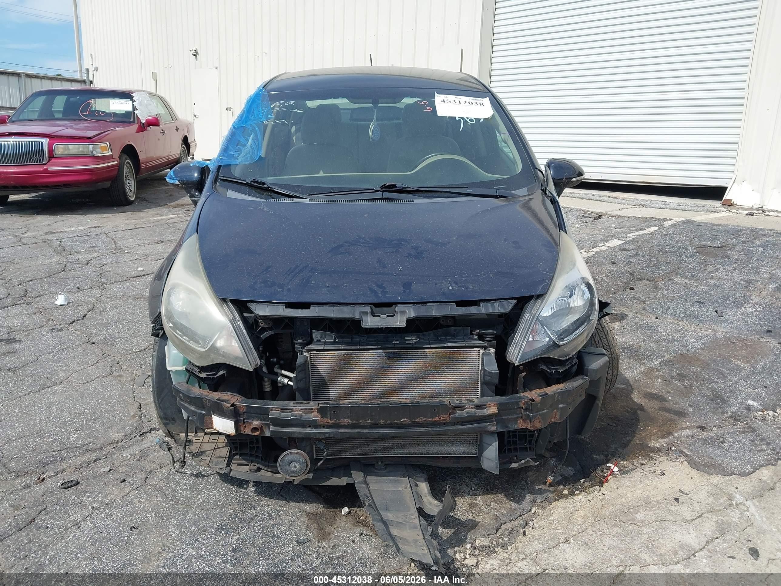 2013 Kia Rio Ex Blue vin: KNADN4A35D6113655