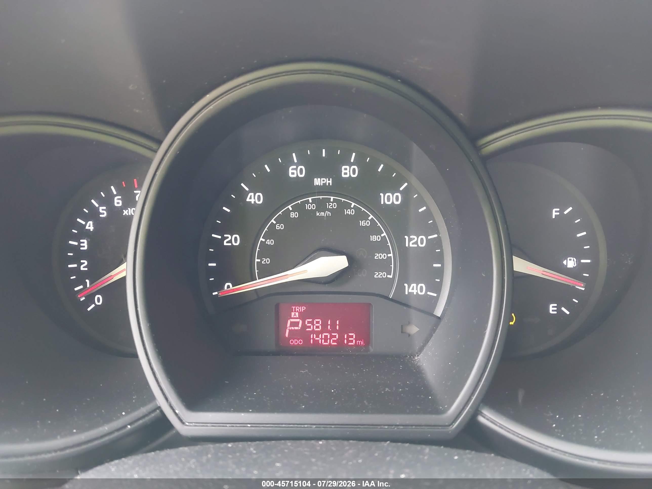 2013 Kia Rio Ex Brown vin: KNADN4A35D6114059