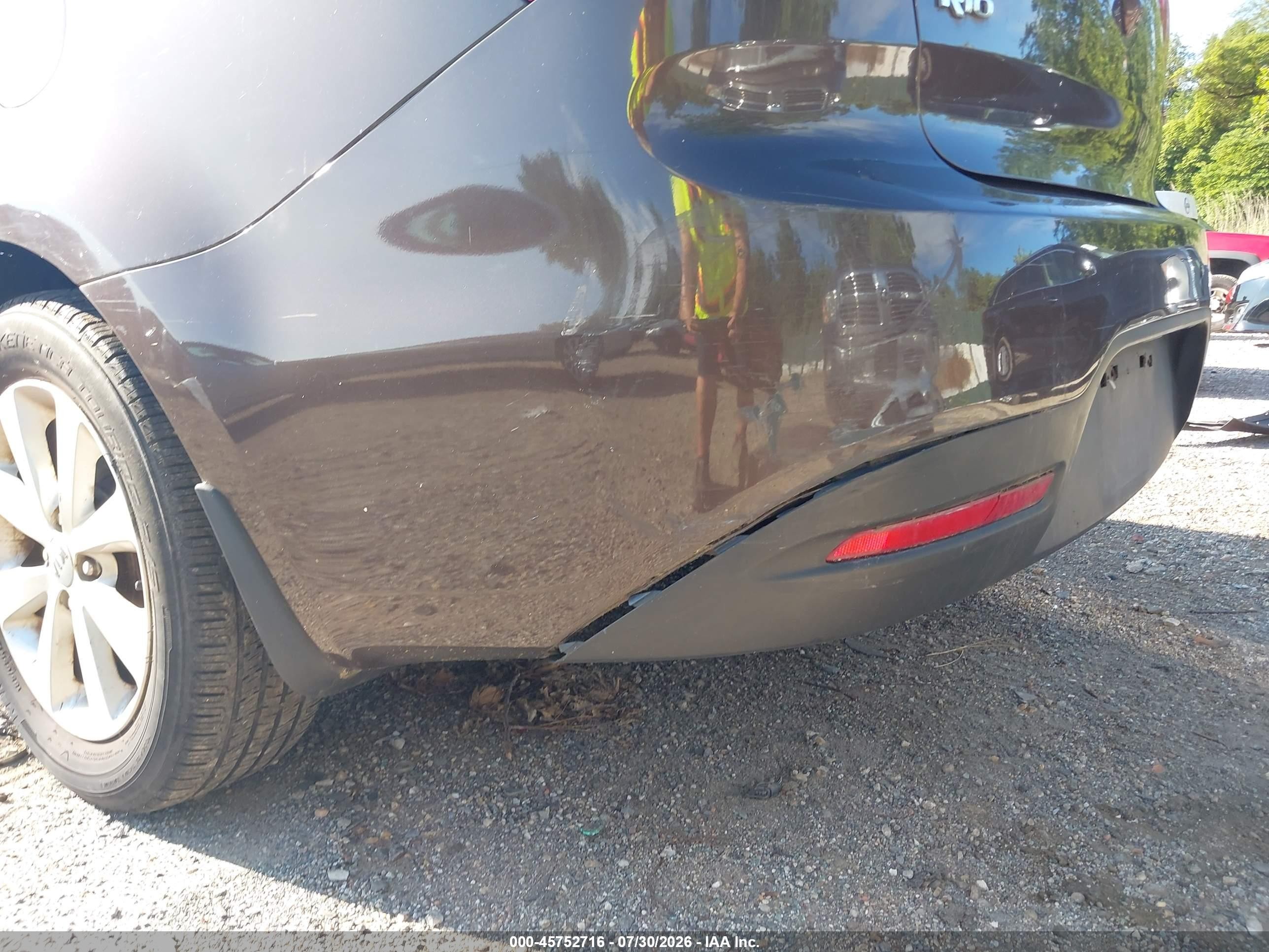 2013 Kia Rio Ex Коричневый vin: KNADN4A35D6241295