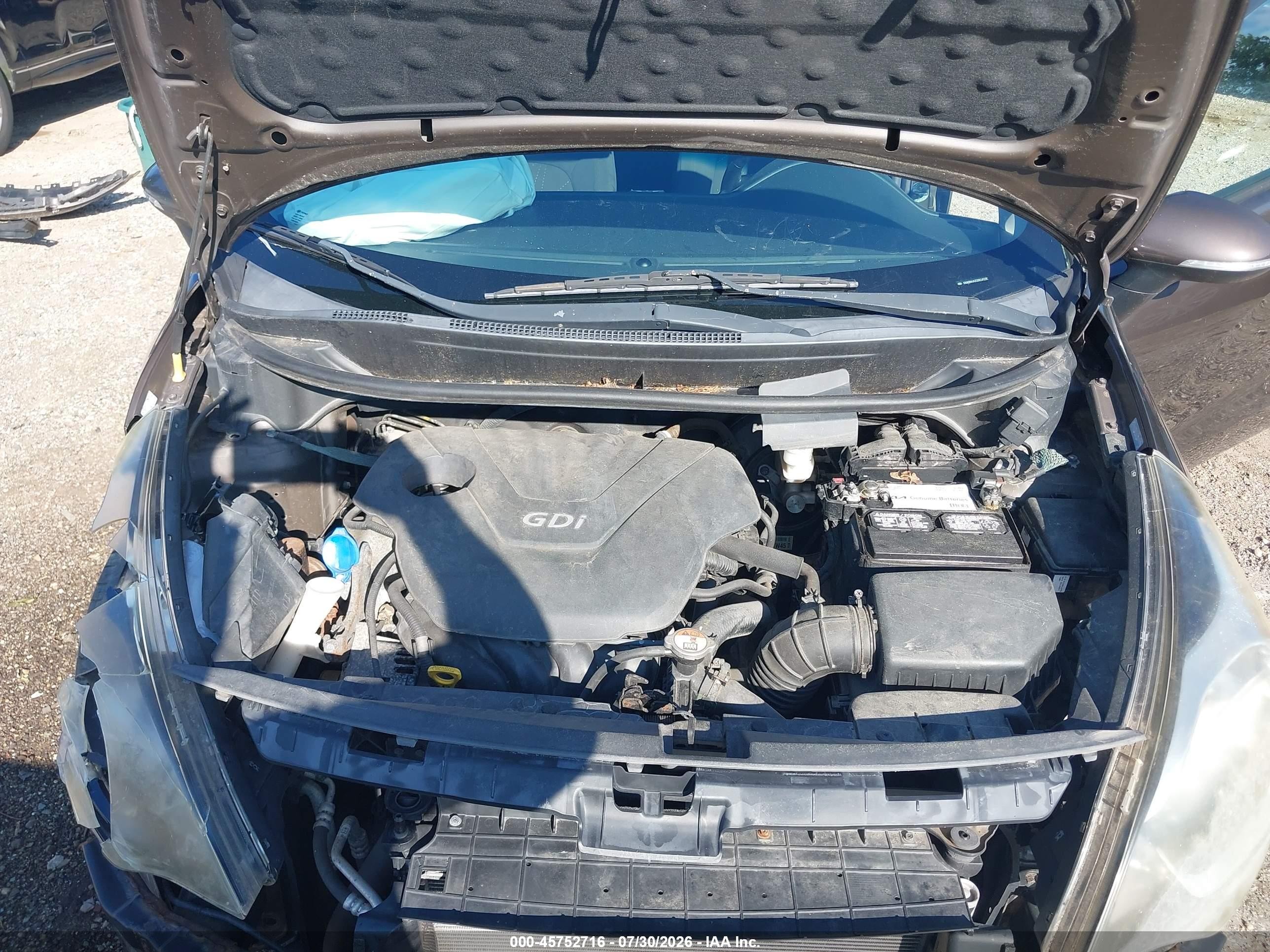 2013 Kia Rio Ex Коричневый vin: KNADN4A35D6241295