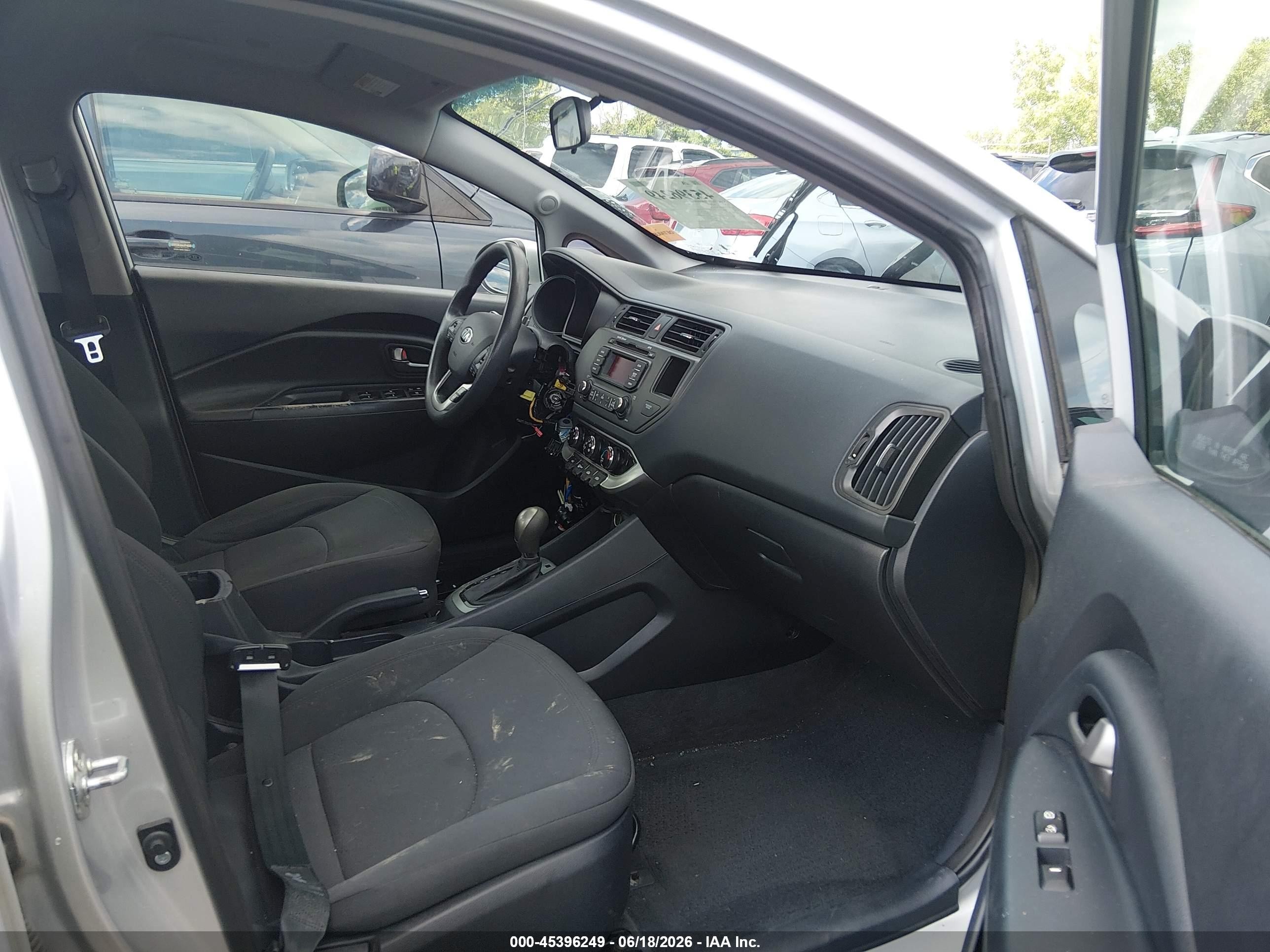 2013 Kia Rio Ex Silver vin: KNADN4A35D6280114