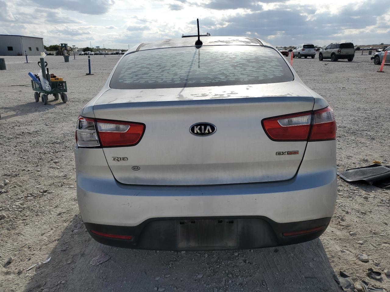 2015 Kia Rio Ex Silver vin: KNADN4A35F6421766