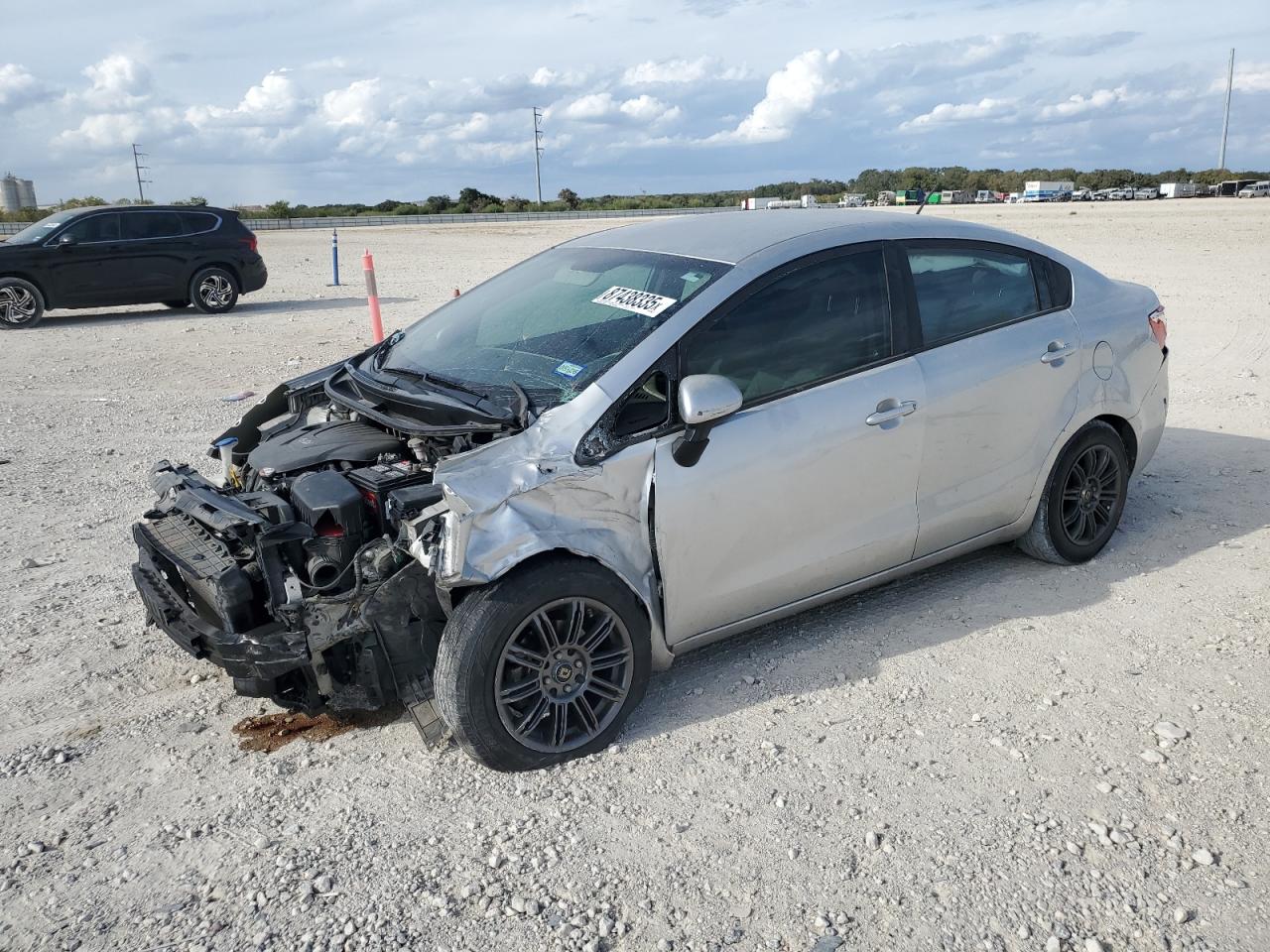 2015 Kia Rio Ex Silver vin: KNADN4A35F6421766