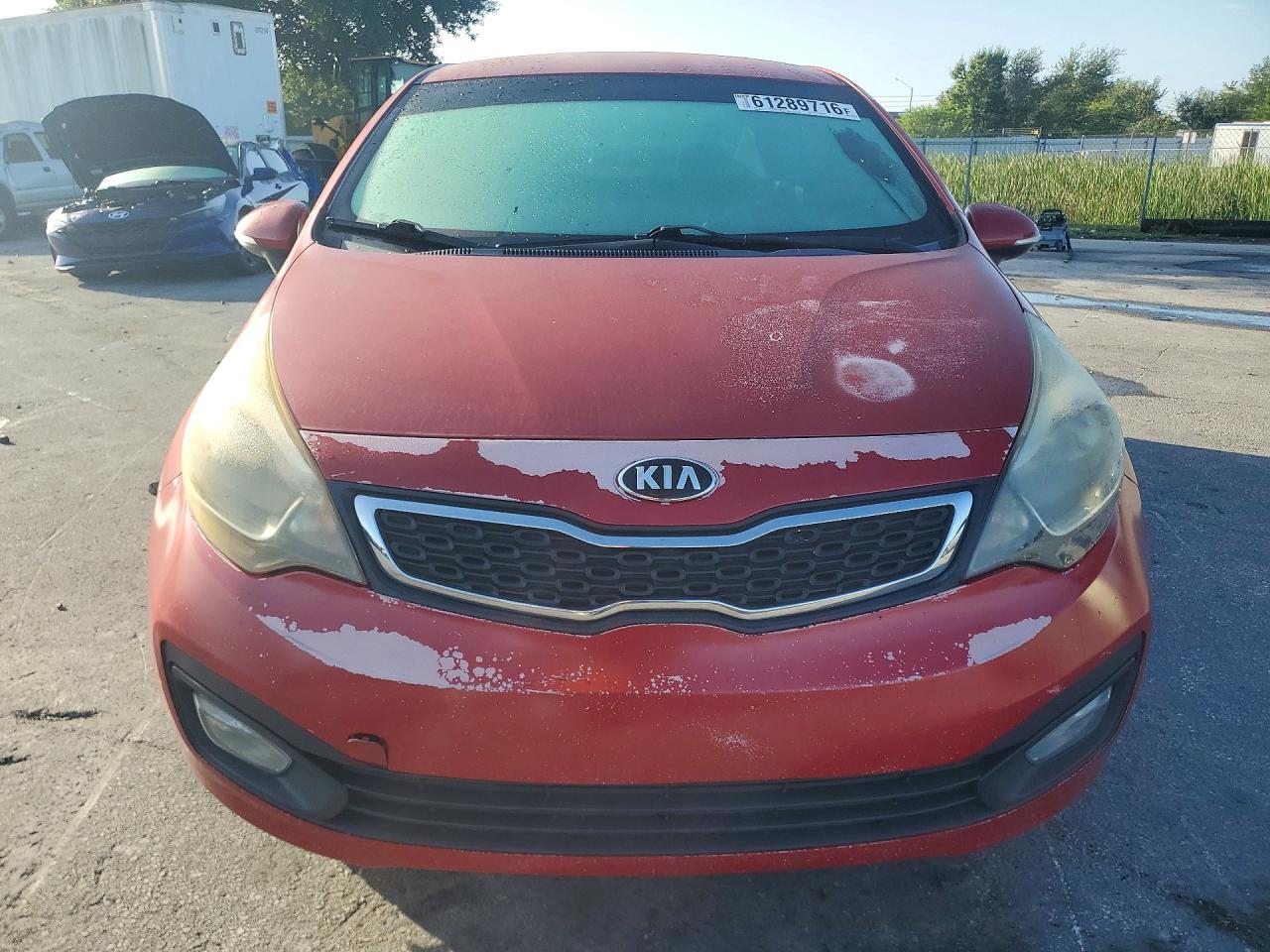2015 Kia Rio Ex Red vin: KNADN4A35F6479781