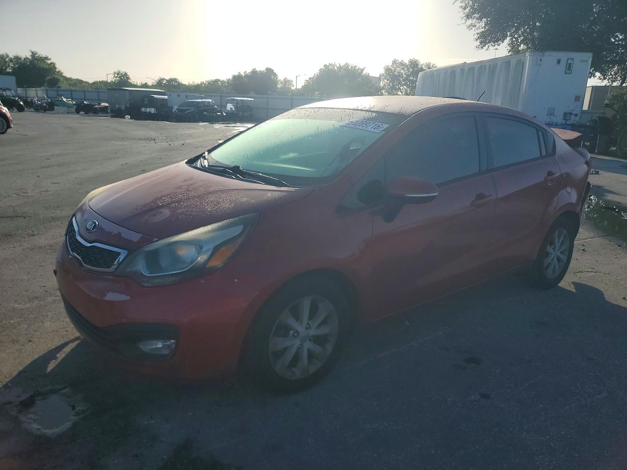 2015 Kia Rio Ex Red vin: KNADN4A35F6479781