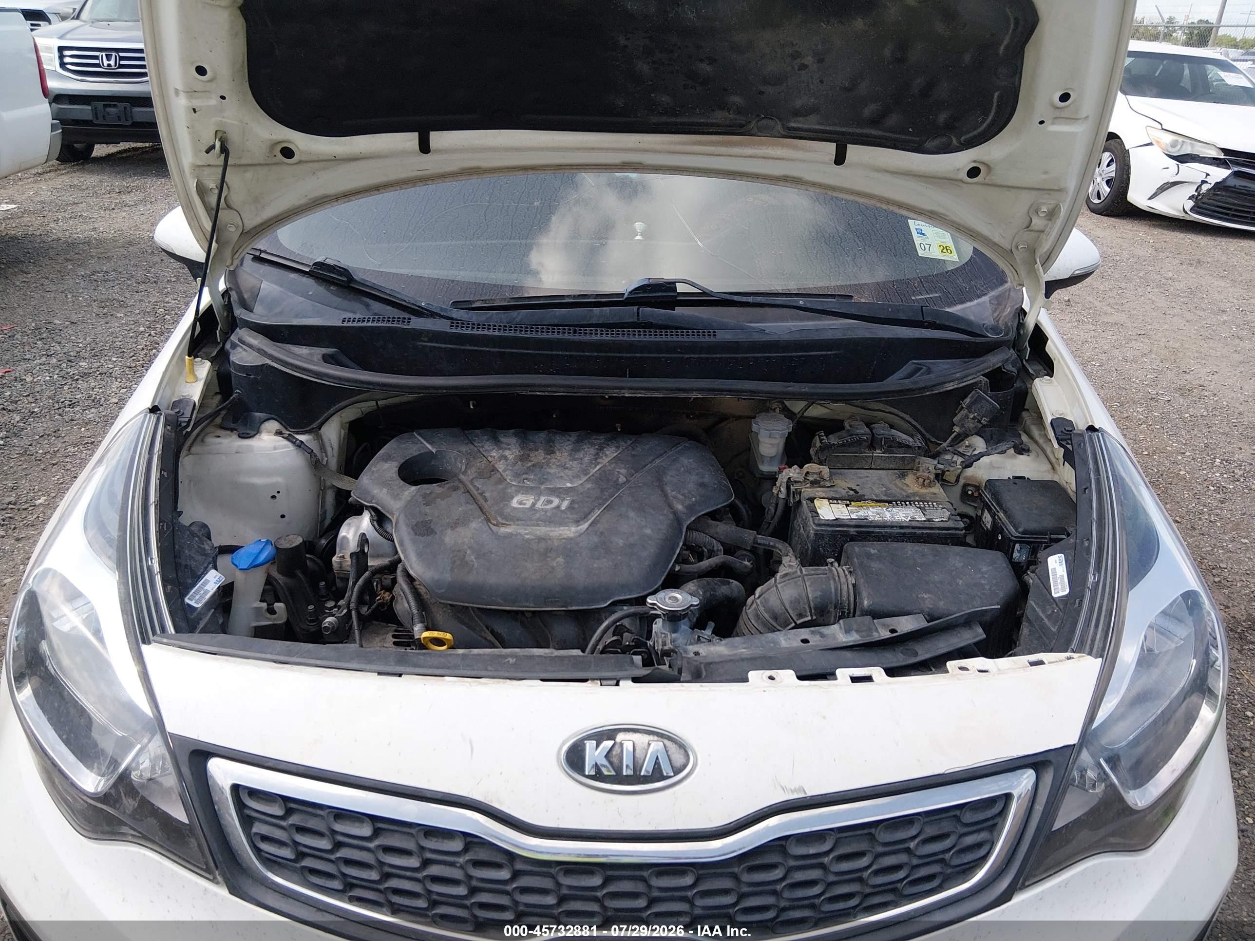 2012 Kia Rio Sx White vin: KNADN4A36C6072497