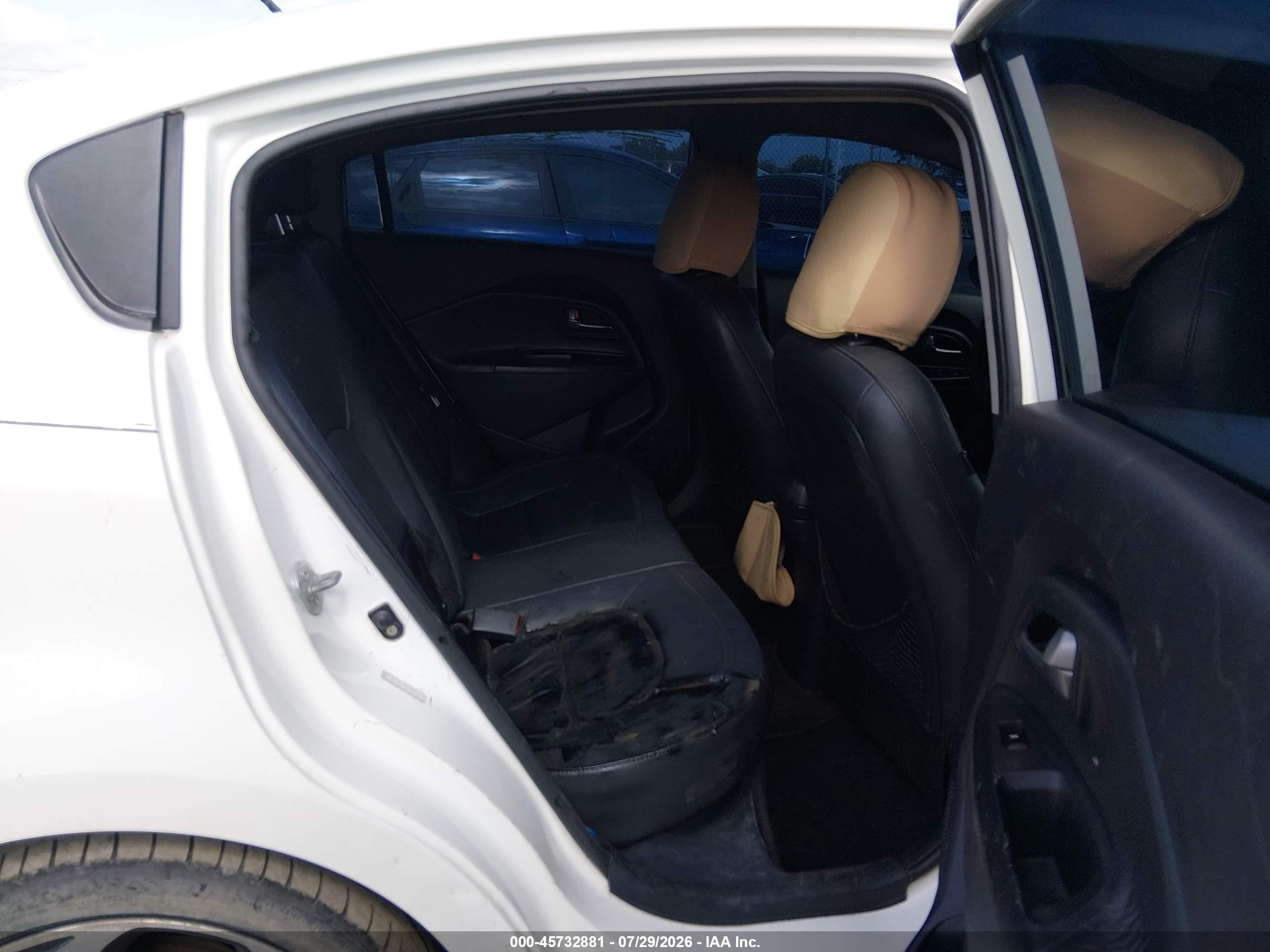 2012 Kia Rio Sx White vin: KNADN4A36C6072497