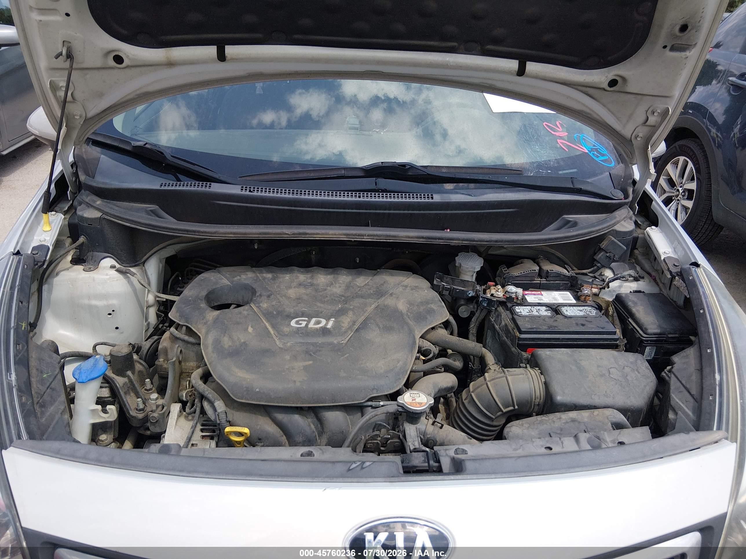 2013 Kia Rio Ex Silver vin: KNADN4A36D6114314