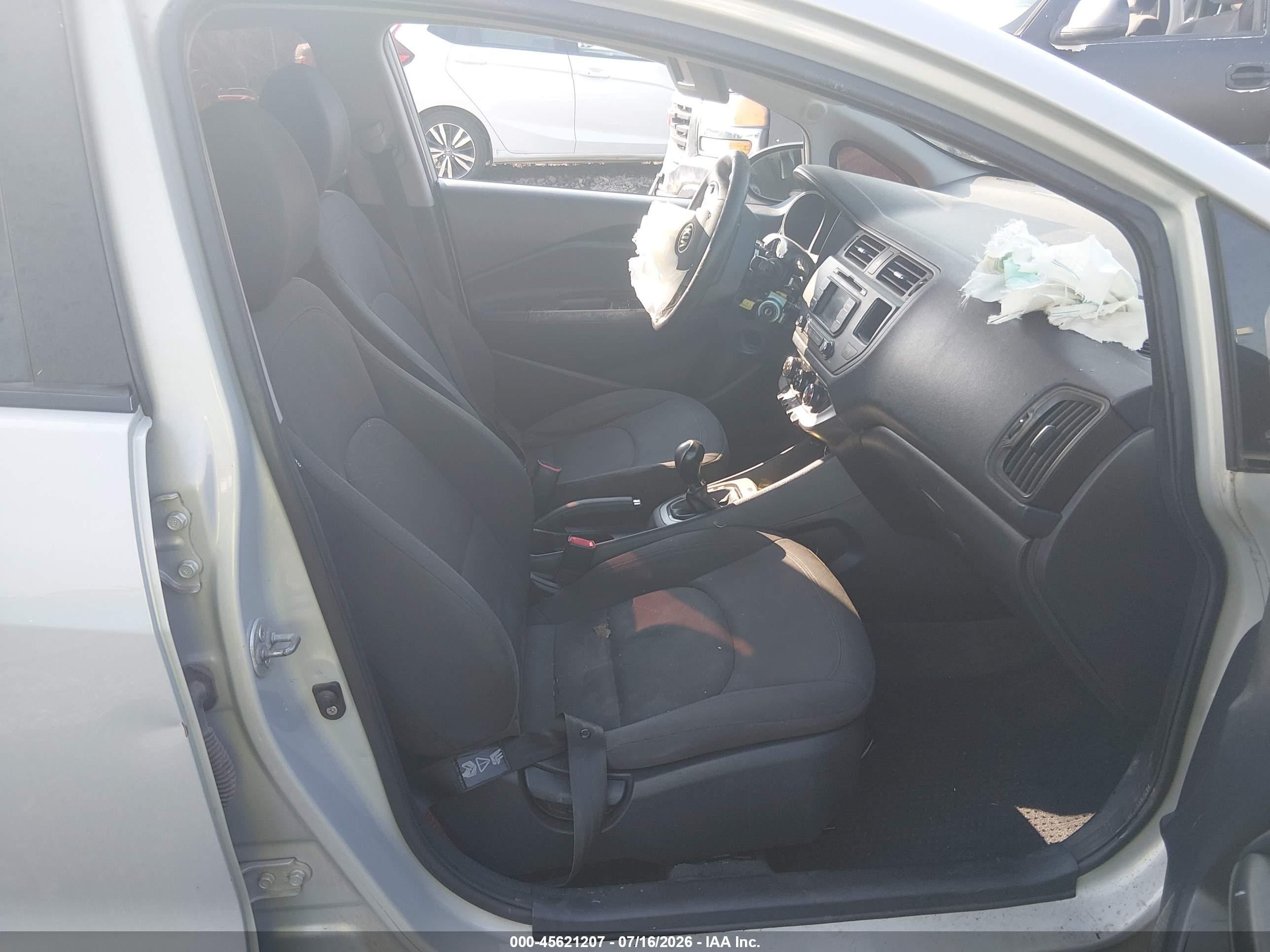2013 Kia Rio Ex Silver vin: KNADN4A36D6201579