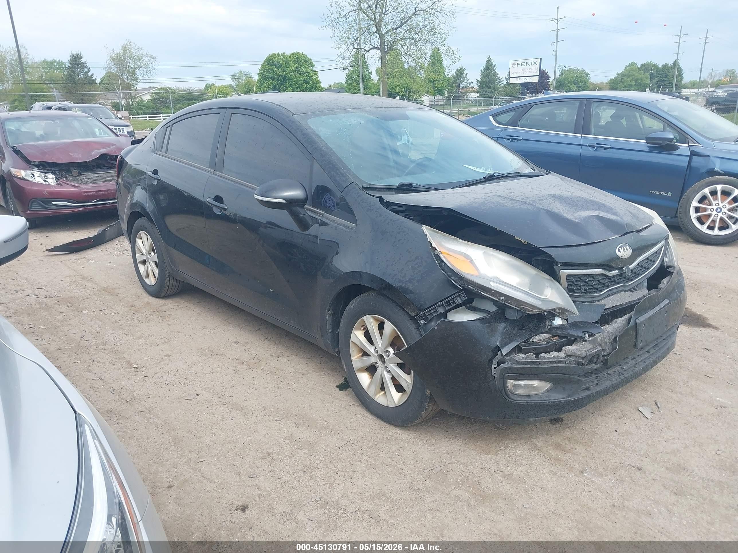 2013 Kia Rio Ex Black vin: KNADN4A36D6302007