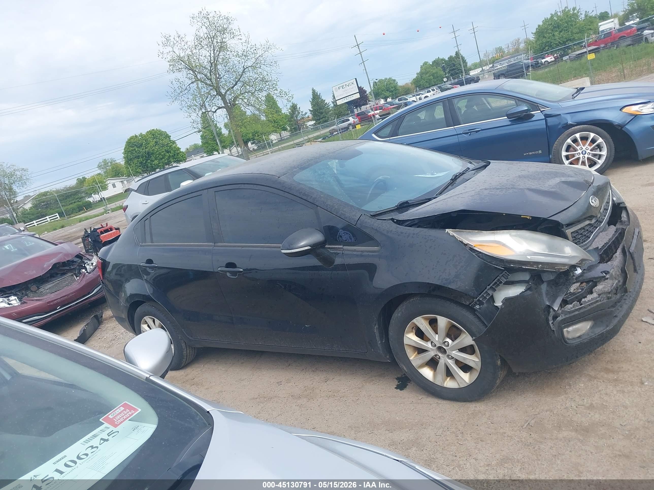 2013 Kia Rio Ex Black vin: KNADN4A36D6302007