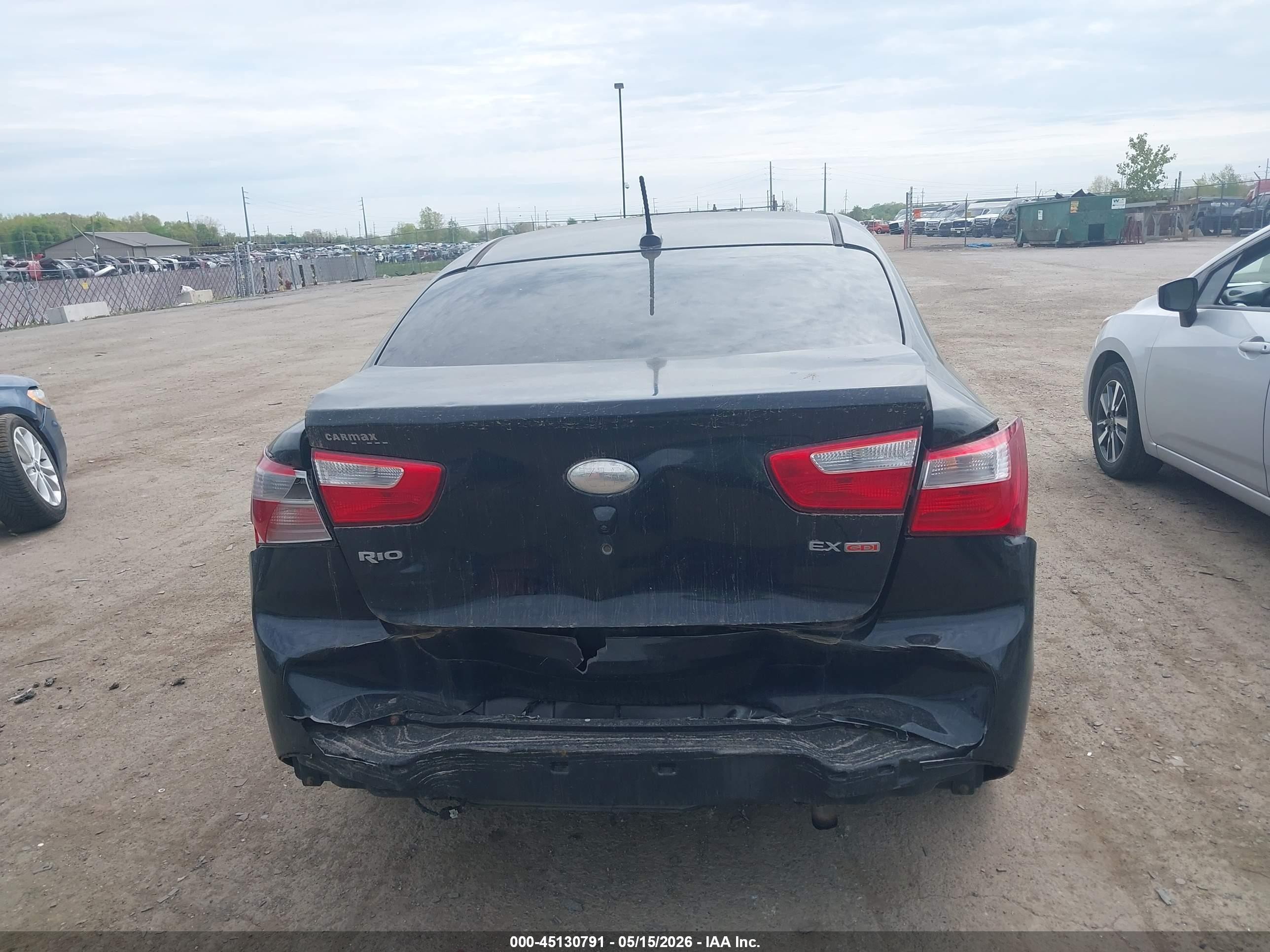 2013 Kia Rio Ex Black vin: KNADN4A36D6302007