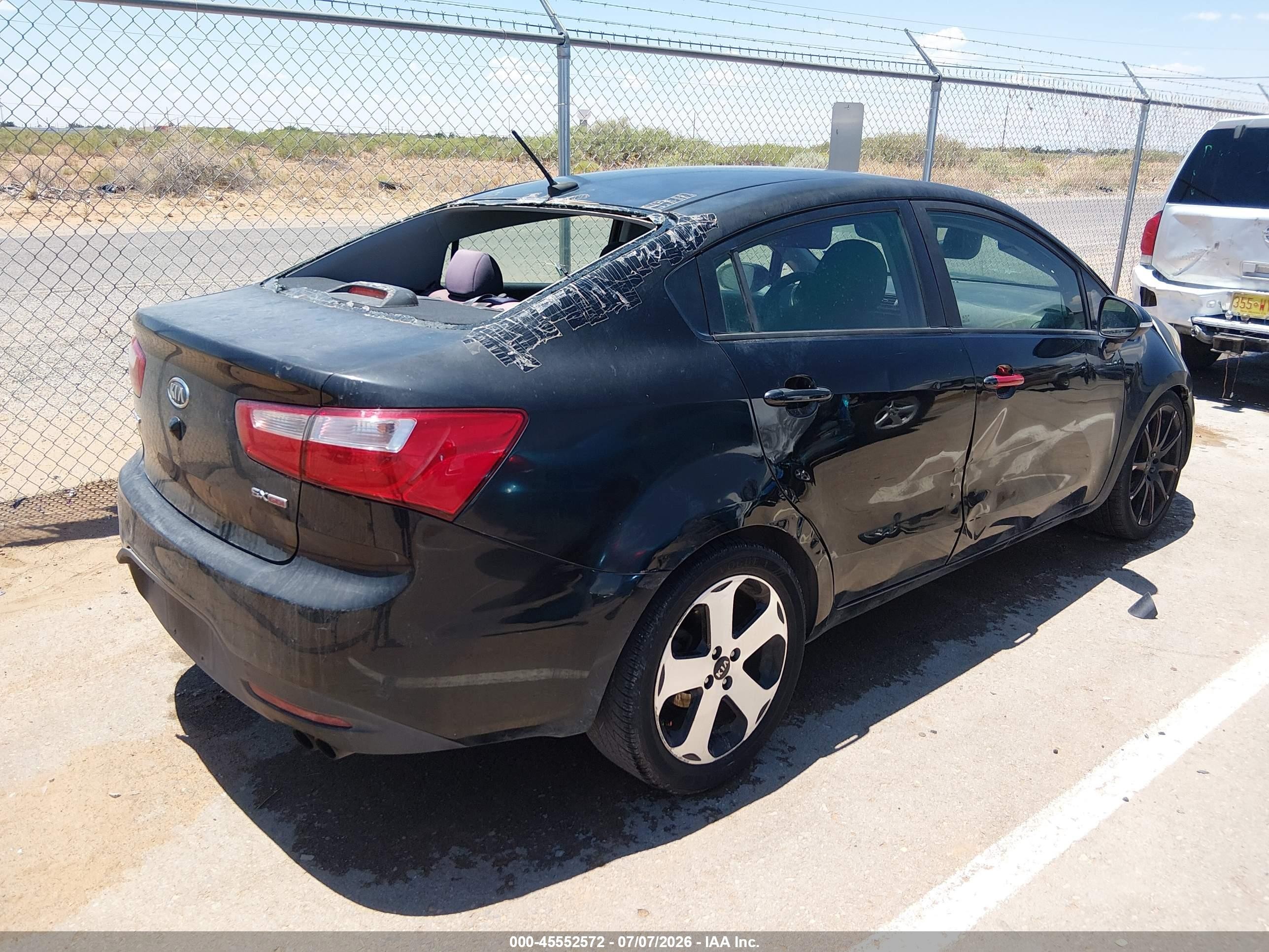 2012 Kia Rio Sx Черный vin: KNADN4A37C6084965