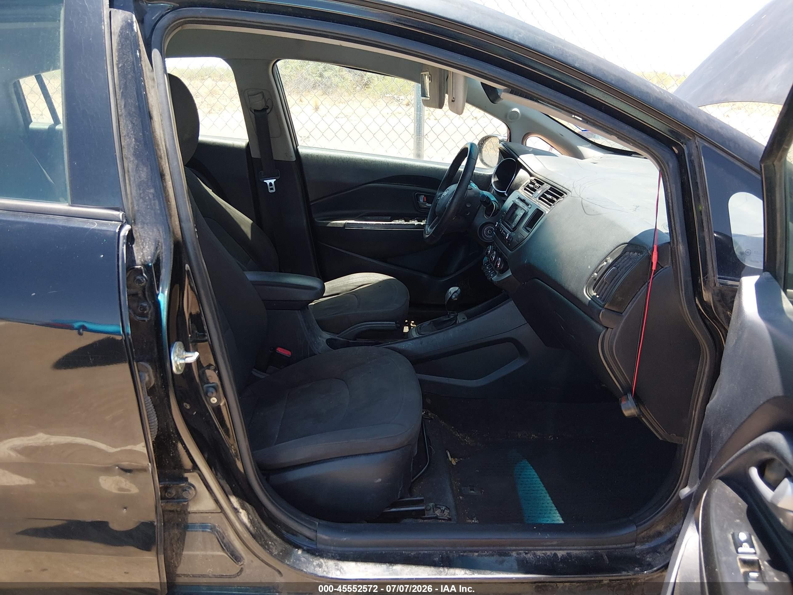 2012 Kia Rio Sx Черный vin: KNADN4A37C6084965