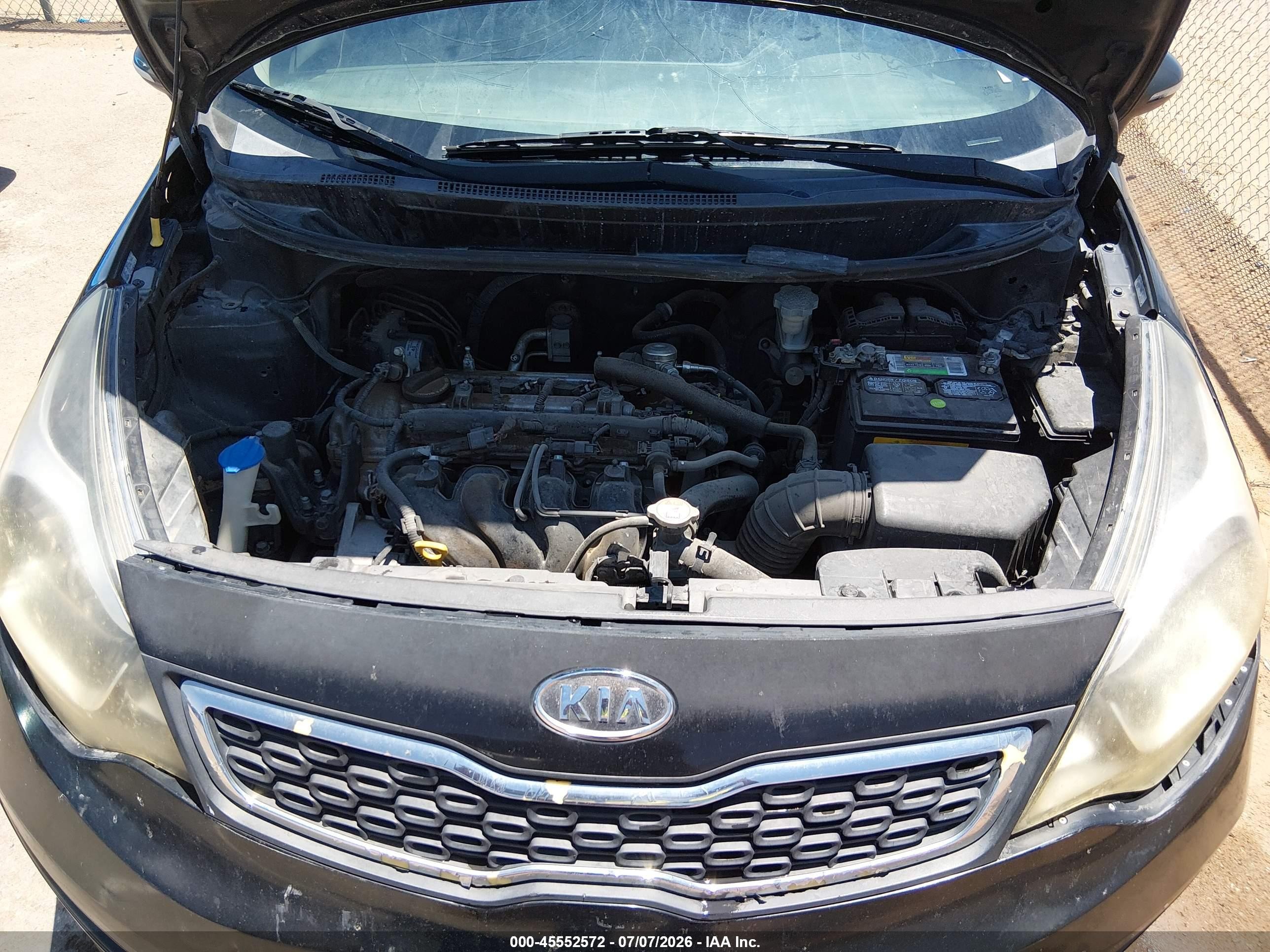 2012 Kia Rio Sx Черный vin: KNADN4A37C6084965