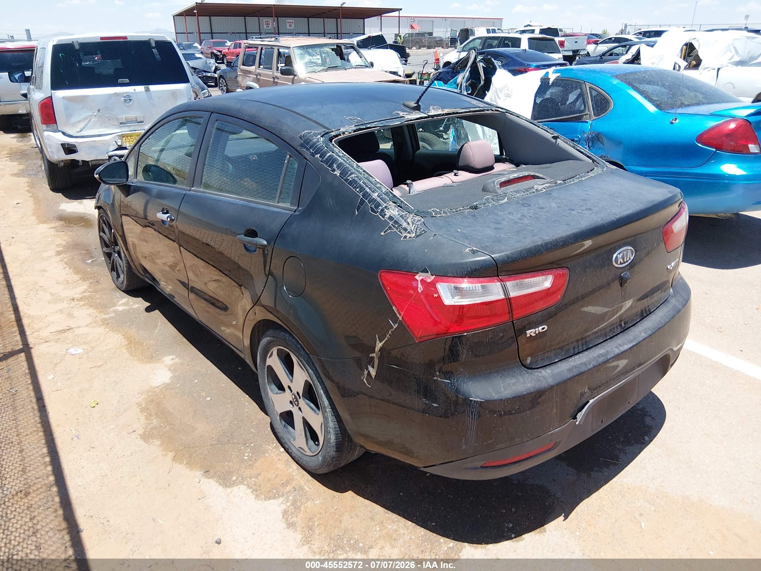 2012 Kia Rio Sx Черный vin: KNADN4A37C6084965
