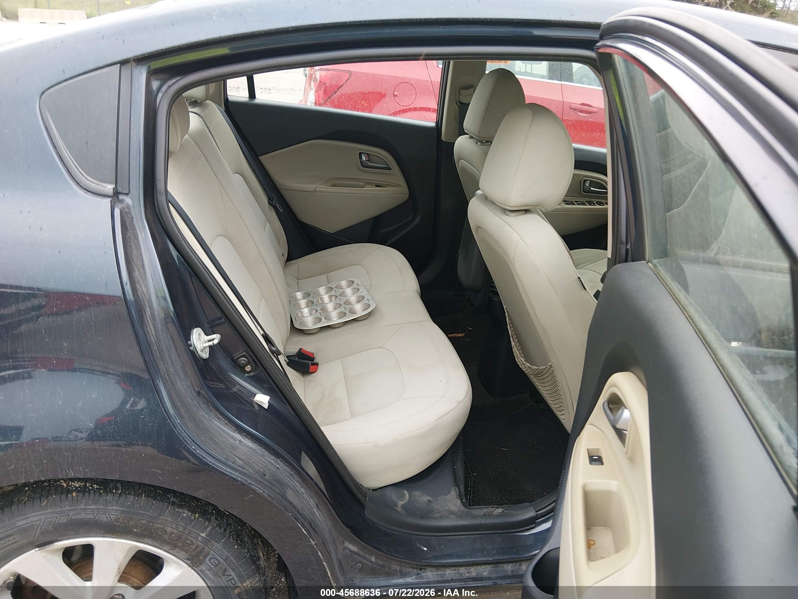 2013 Kia Rio Ex Dark Blue vin: KNADN4A37D6165823
