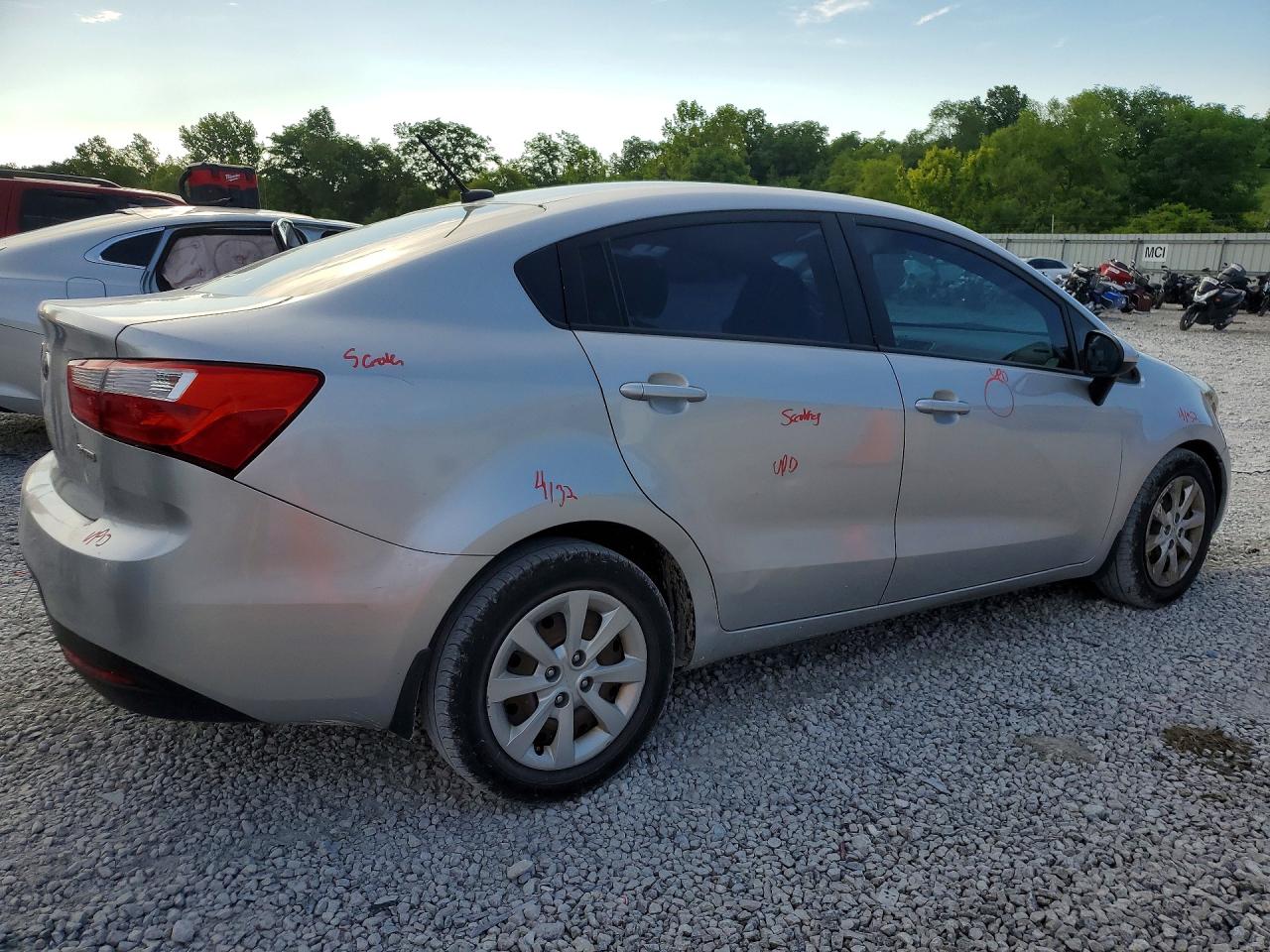 2013 Kia Rio Ex Серебряный vin: KNADN4A37D6231920