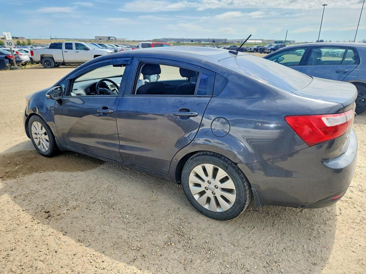2013 Kia Rio Ex Gray vin: KNADN4A37D6232386