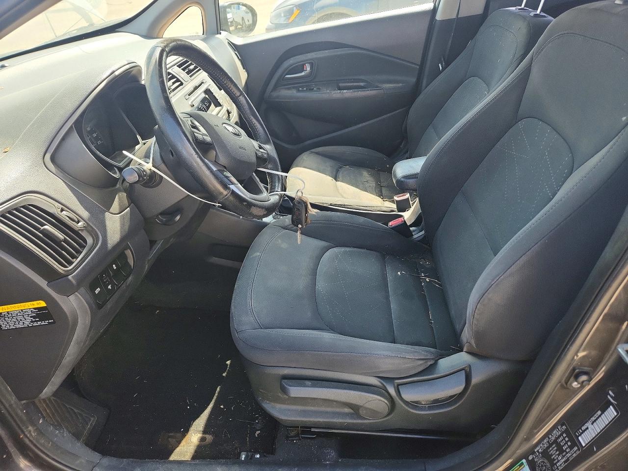 2013 Kia Rio Ex Gray vin: KNADN4A37D6232386