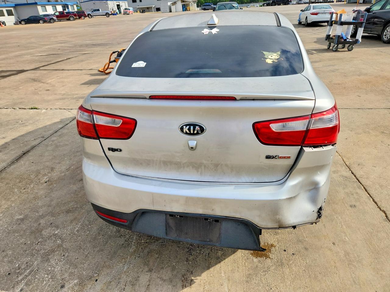 2015 Kia Rio Ex Silver vin: KNADN4A37F6466031