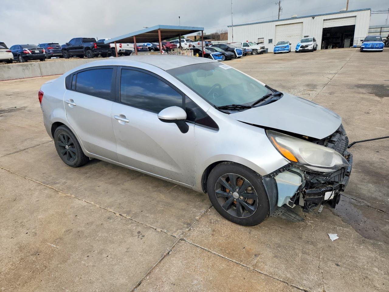 2015 Kia Rio Ex Silver vin: KNADN4A37F6466031