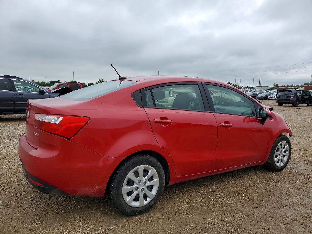 2013 Kia Rio Ex Красный vin: KNADN4A38D6134743