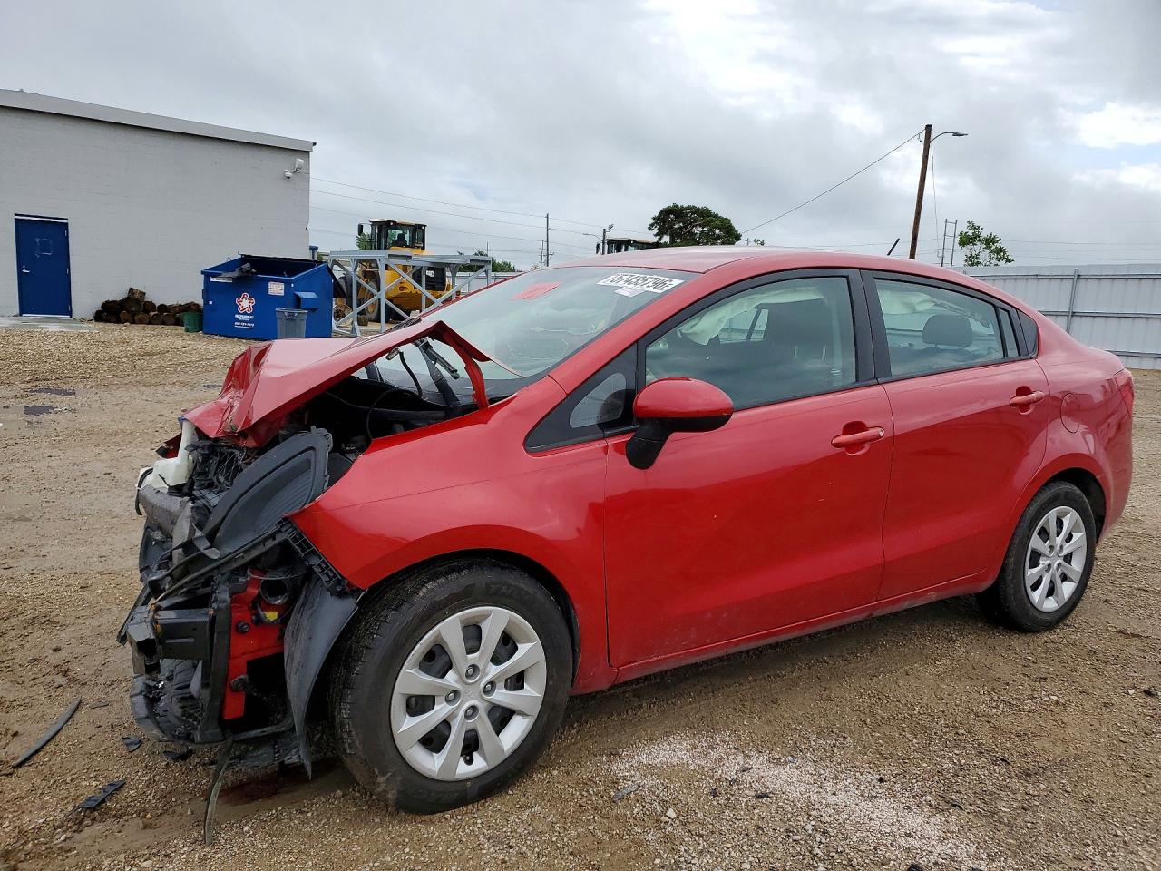 2013 Kia Rio Ex Red vin: KNADN4A38D6134743