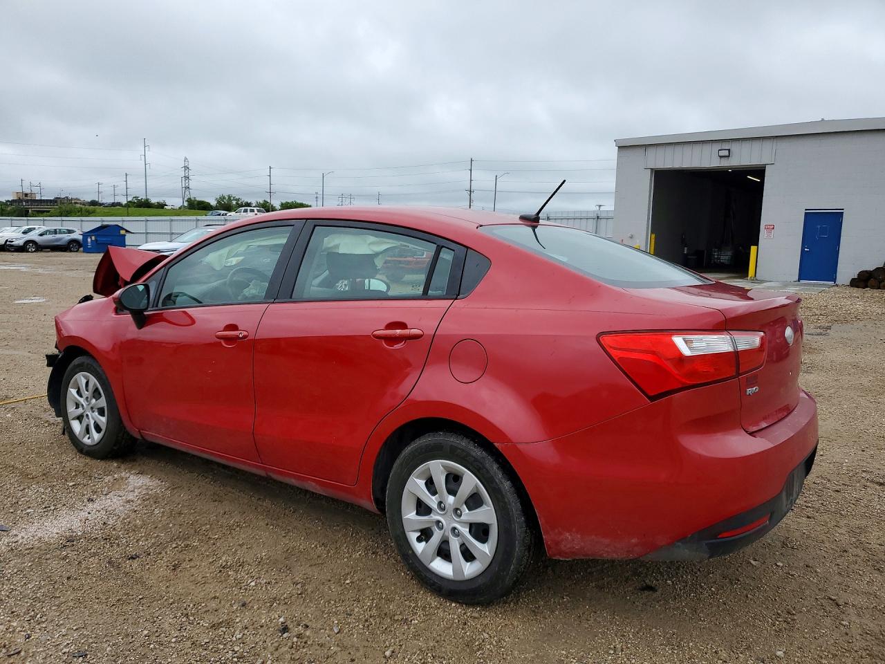 2013 Kia Rio Ex Красный vin: KNADN4A38D6134743