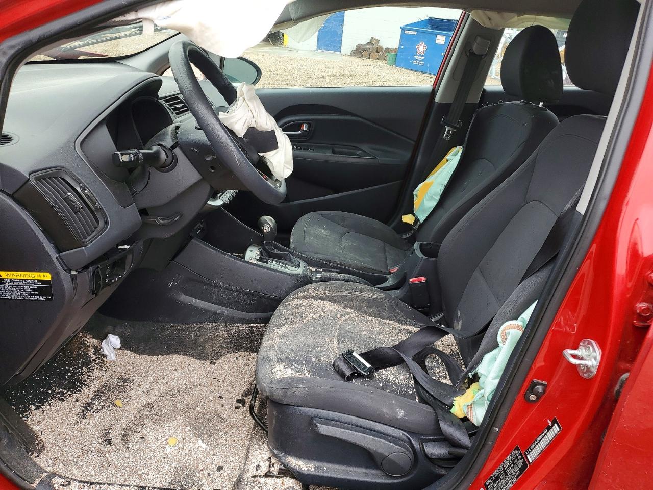 2013 Kia Rio Ex Красный vin: KNADN4A38D6134743