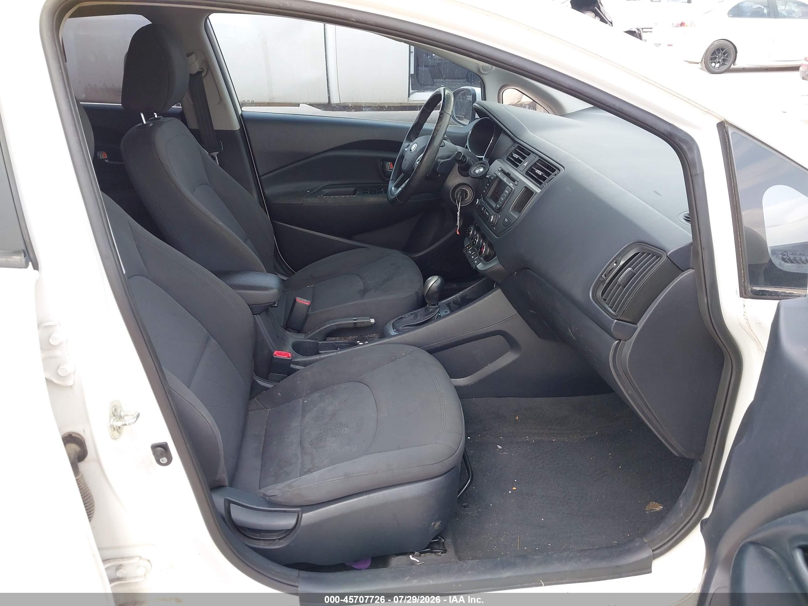 2013 Kia Rio Sx White vin: KNADN4A38D6271083