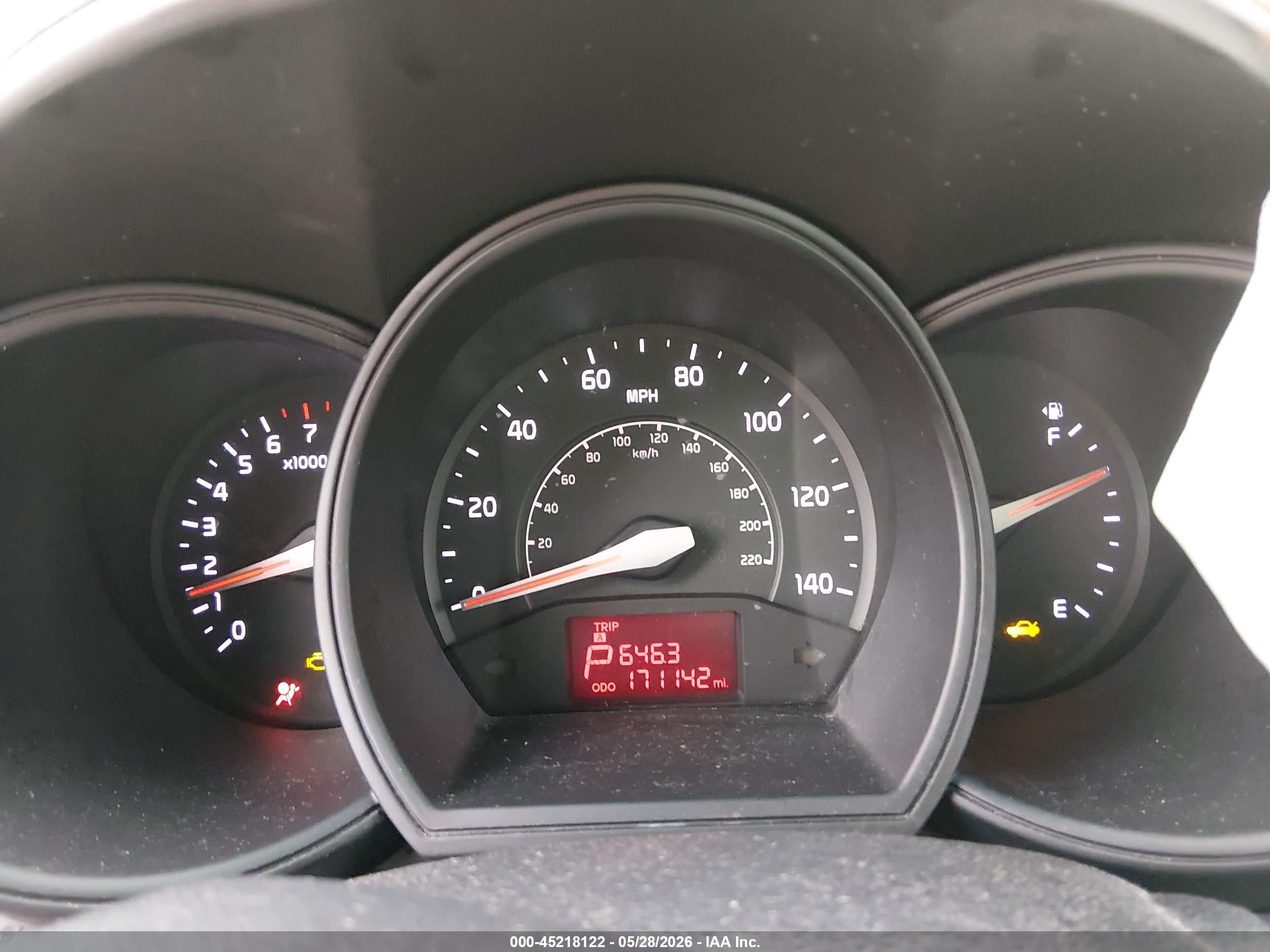 2013 Kia Rio Ex Gray vin: KNADN4A38D6283217