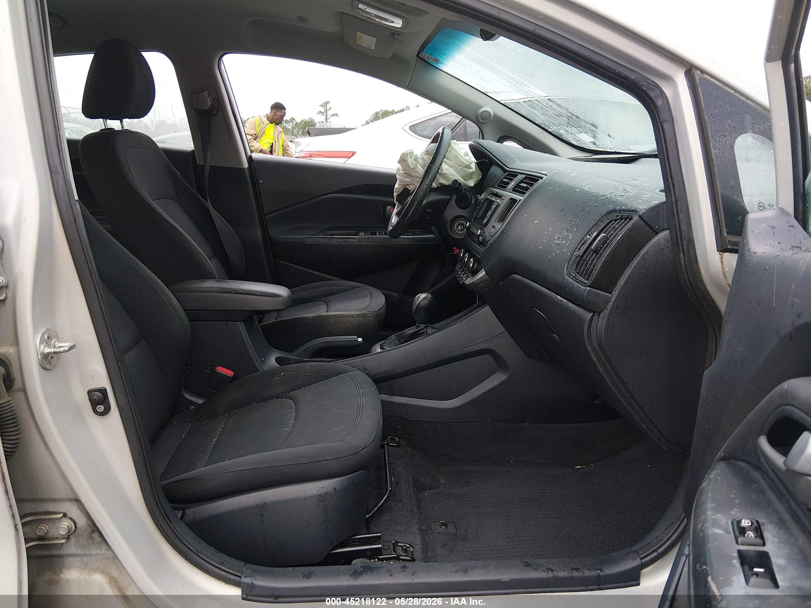 2013 Kia Rio Ex Gray vin: KNADN4A38D6283217