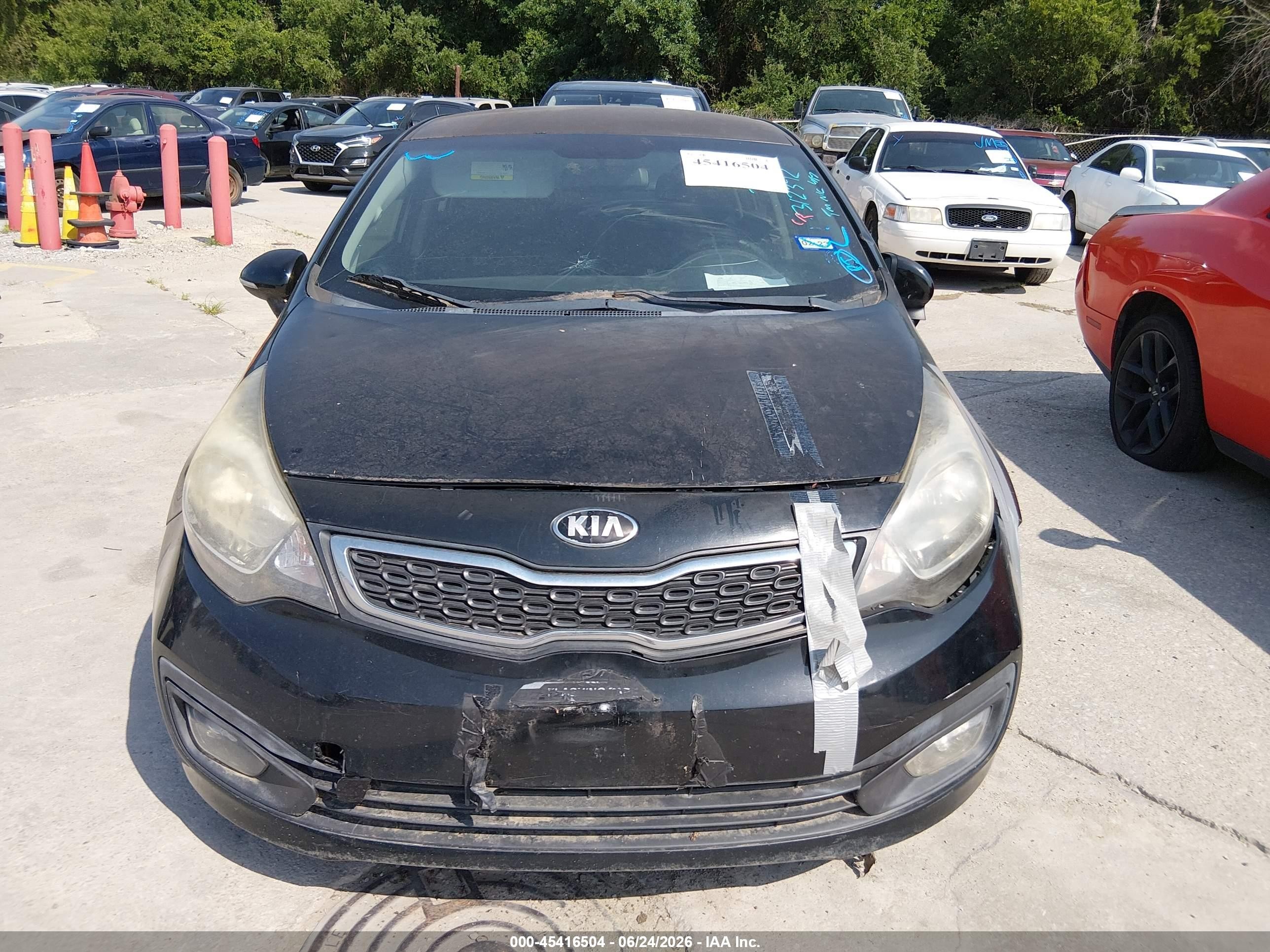 2013 Kia Rio Ex Black vin: KNADN4A38D6312392