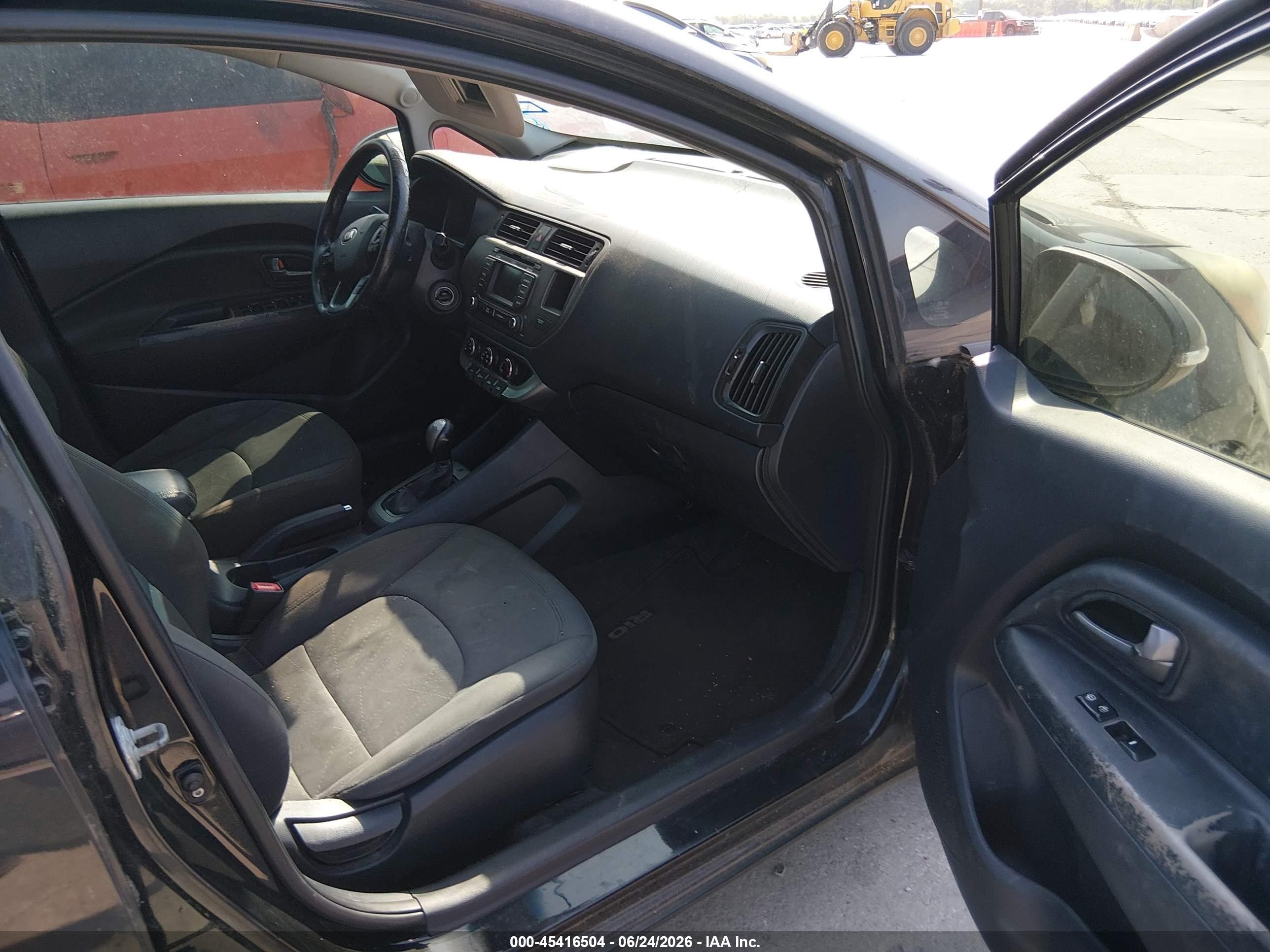 2013 Kia Rio Ex Black vin: KNADN4A38D6312392