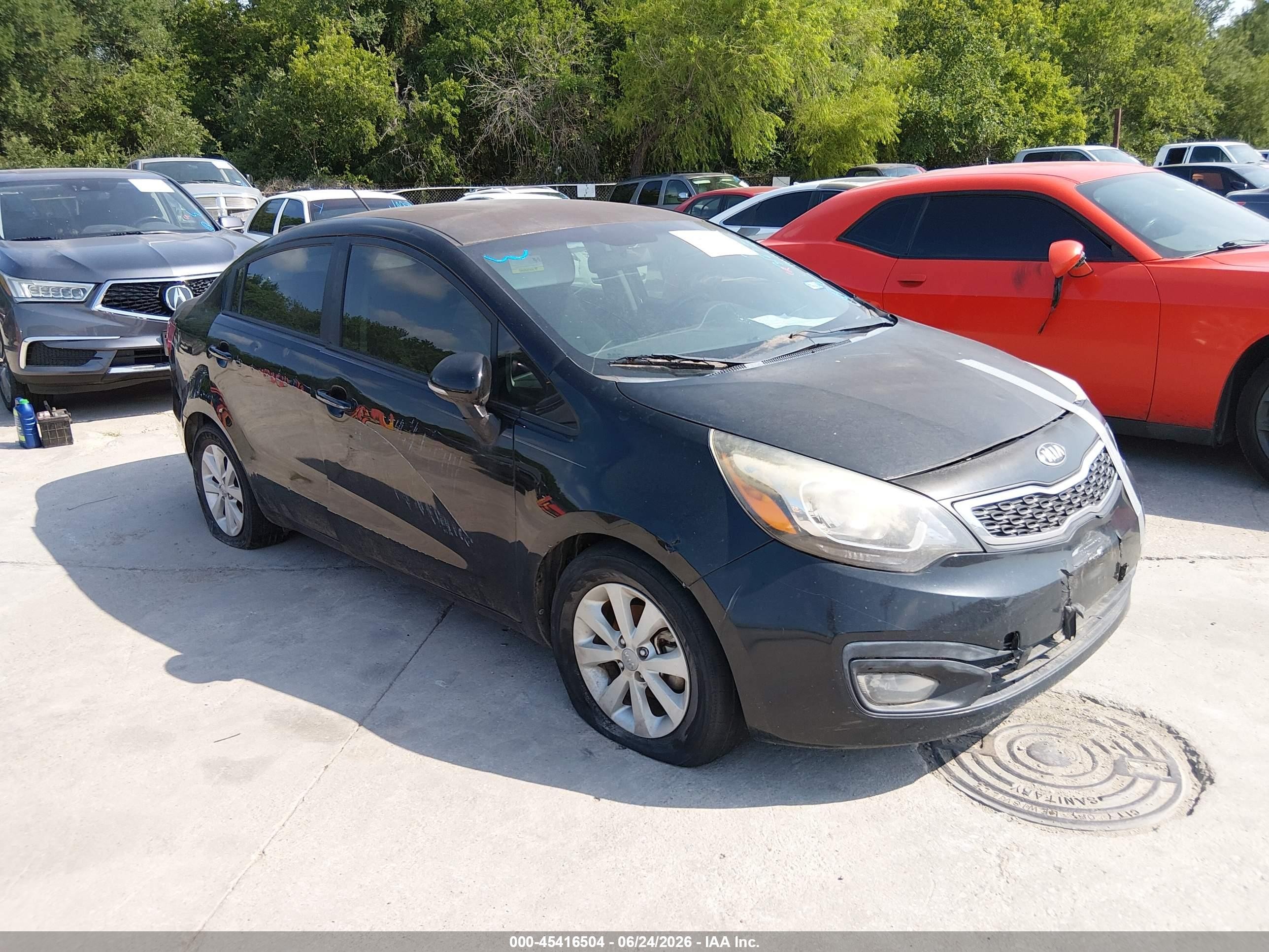 2013 Kia Rio Ex Black vin: KNADN4A38D6312392