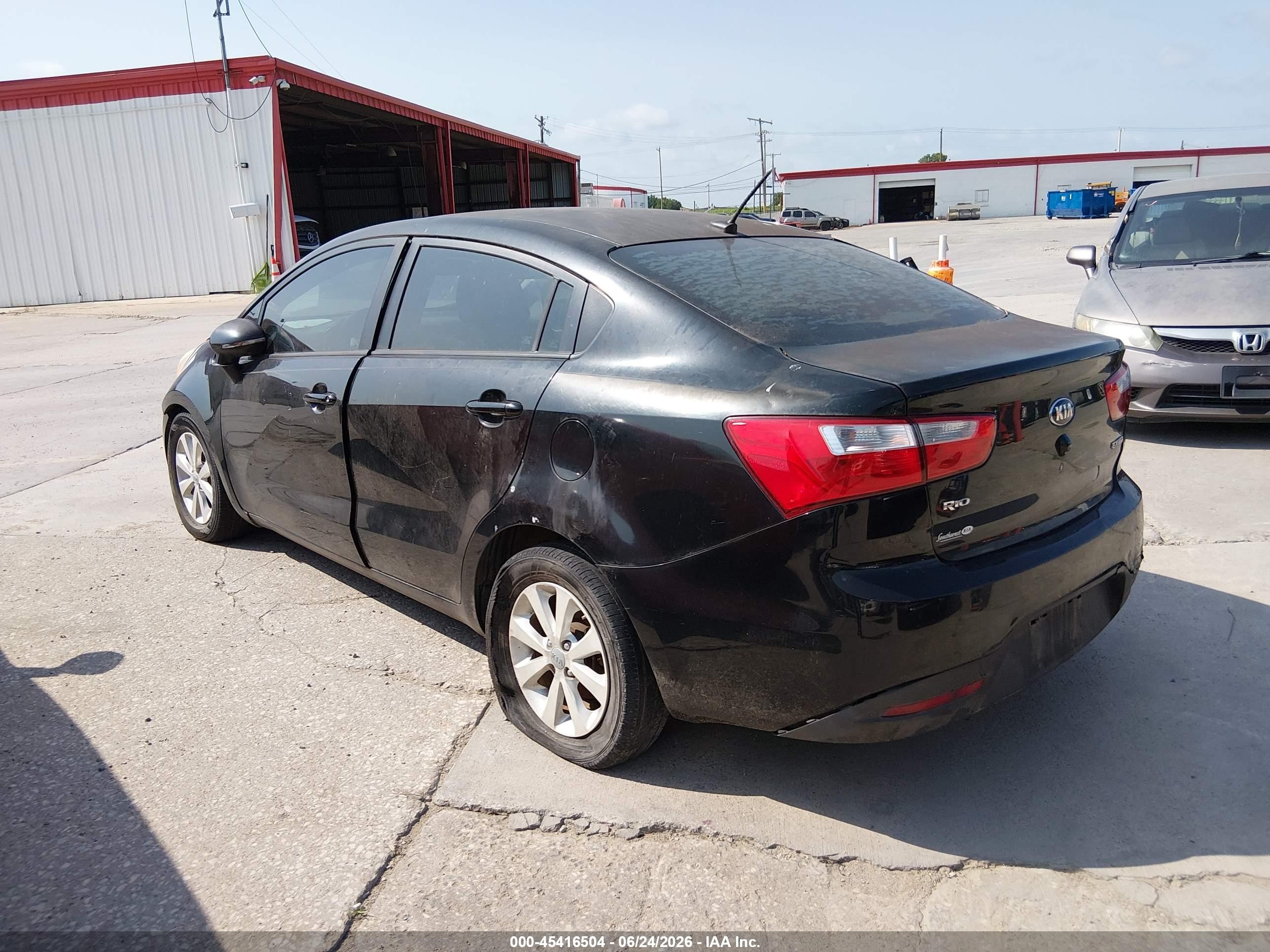 2013 Kia Rio Ex Black vin: KNADN4A38D6312392
