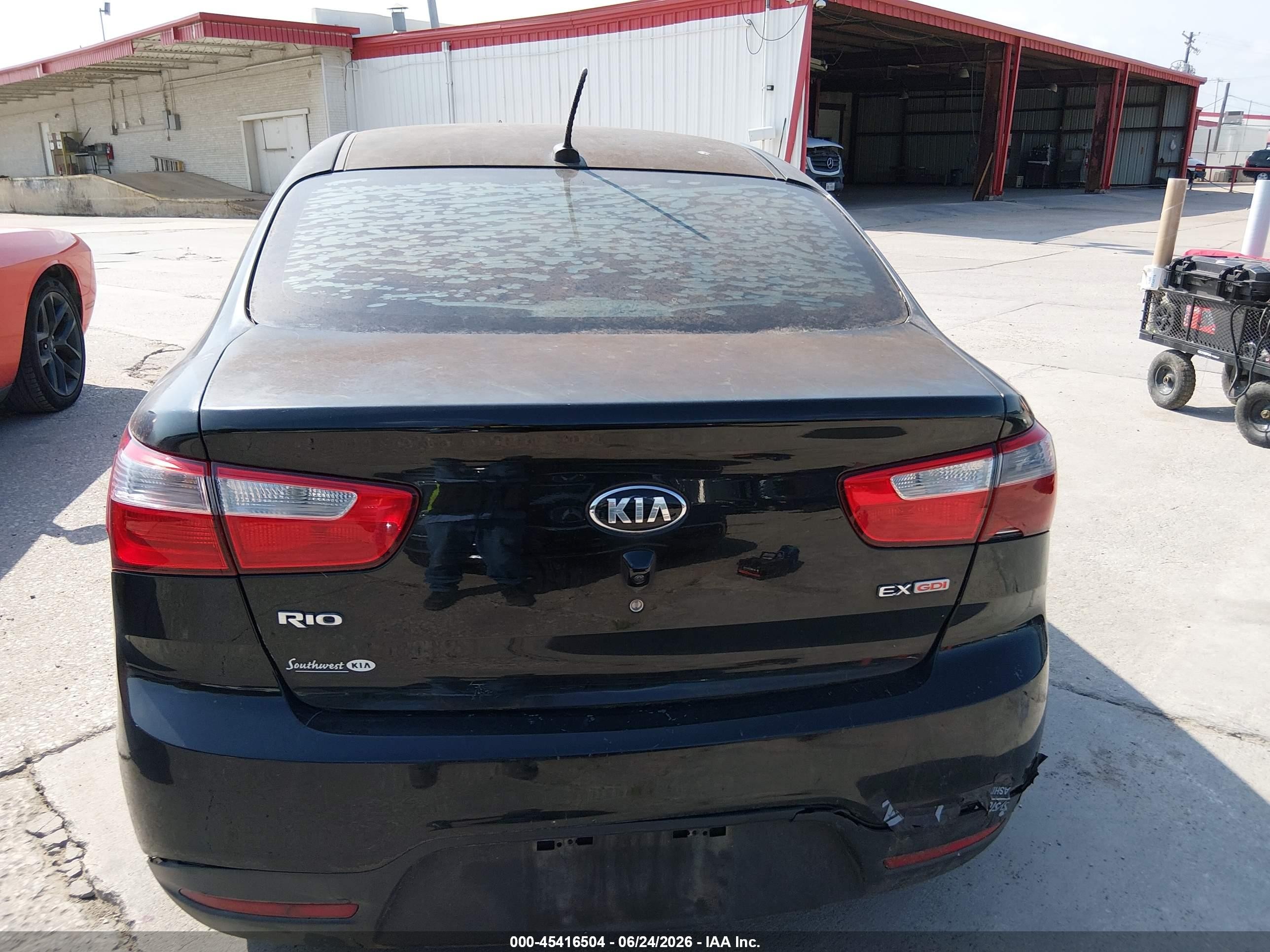 2013 Kia Rio Ex Black vin: KNADN4A38D6312392