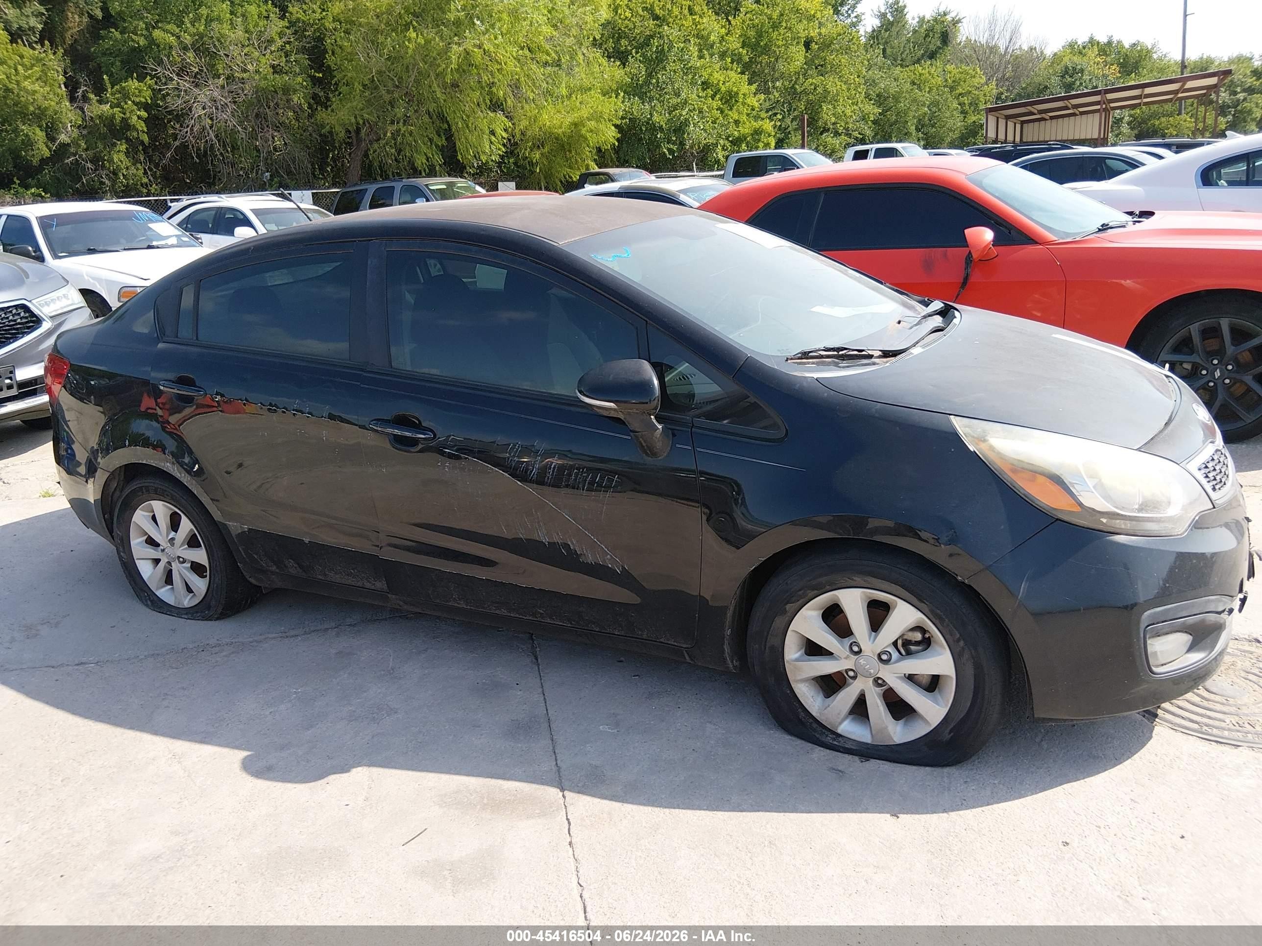 2013 Kia Rio Ex Black vin: KNADN4A38D6312392