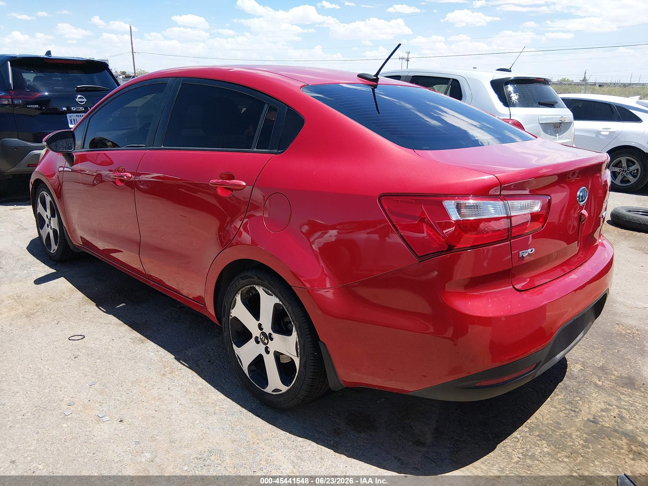 2012 Kia Rio Sx Красный vin: KNADN4A39C6084983