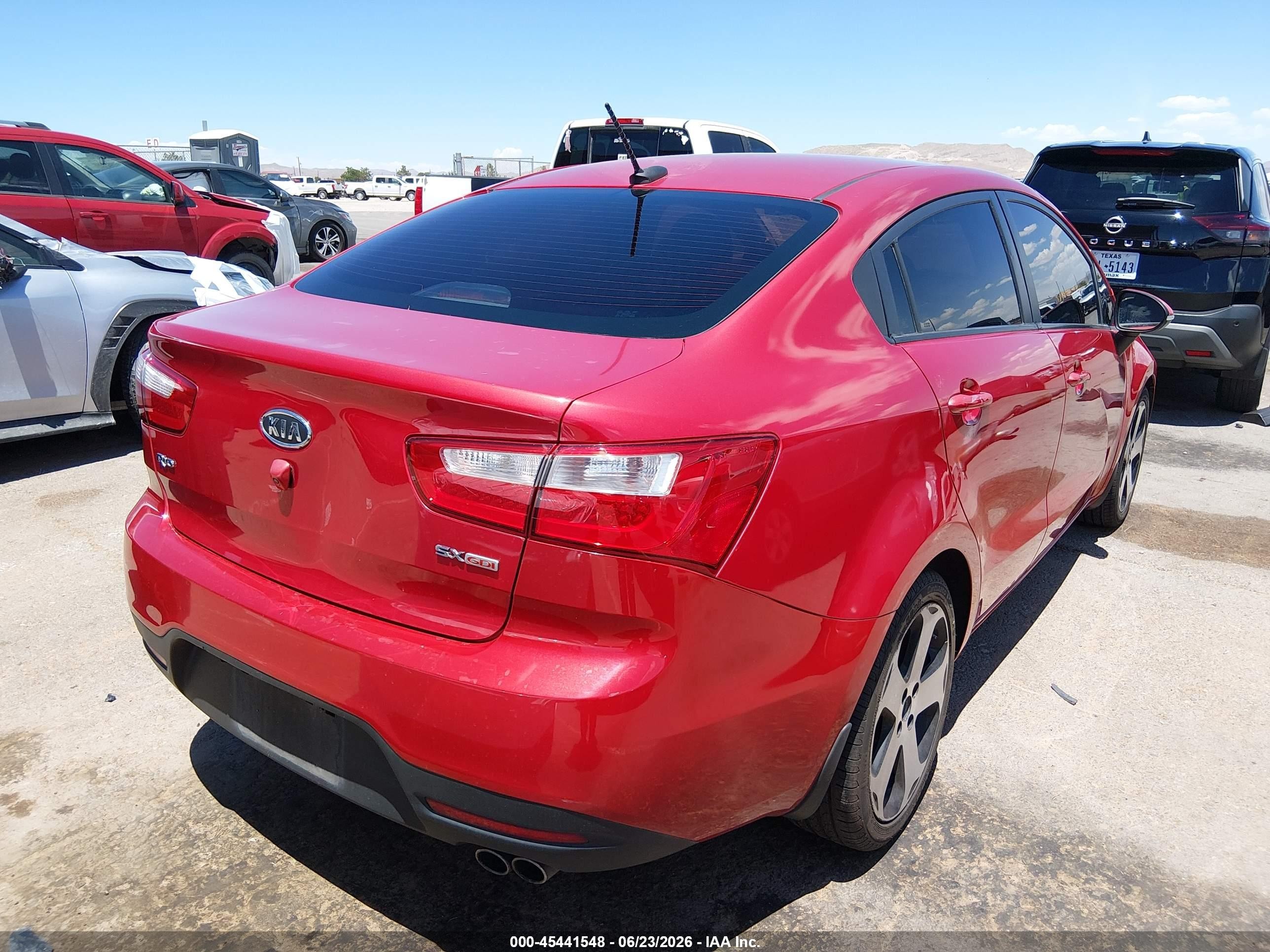 2012 Kia Rio Sx Красный vin: KNADN4A39C6084983