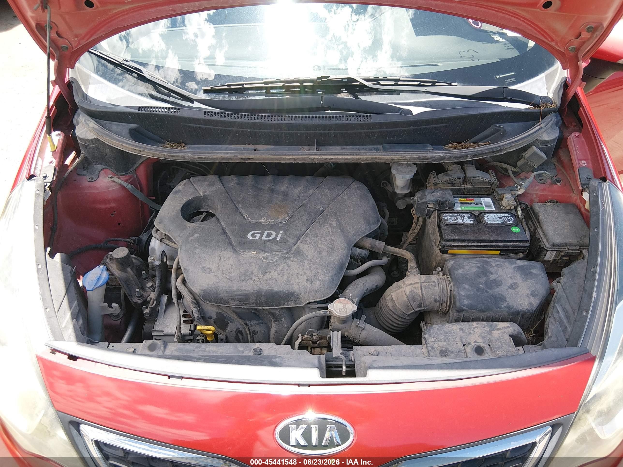 2012 Kia Rio Sx Красный vin: KNADN4A39C6084983