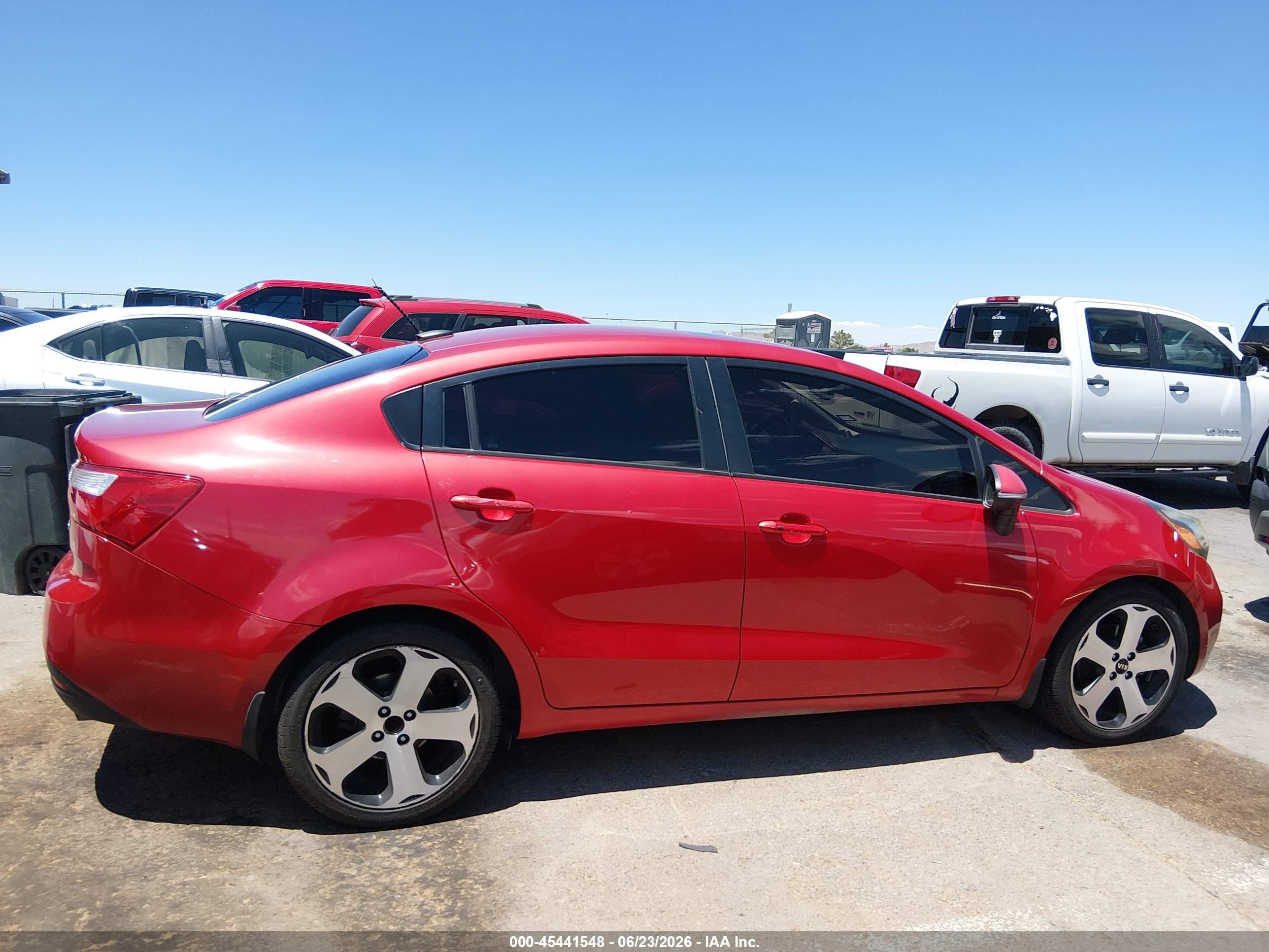 2012 Kia Rio Sx Красный vin: KNADN4A39C6084983