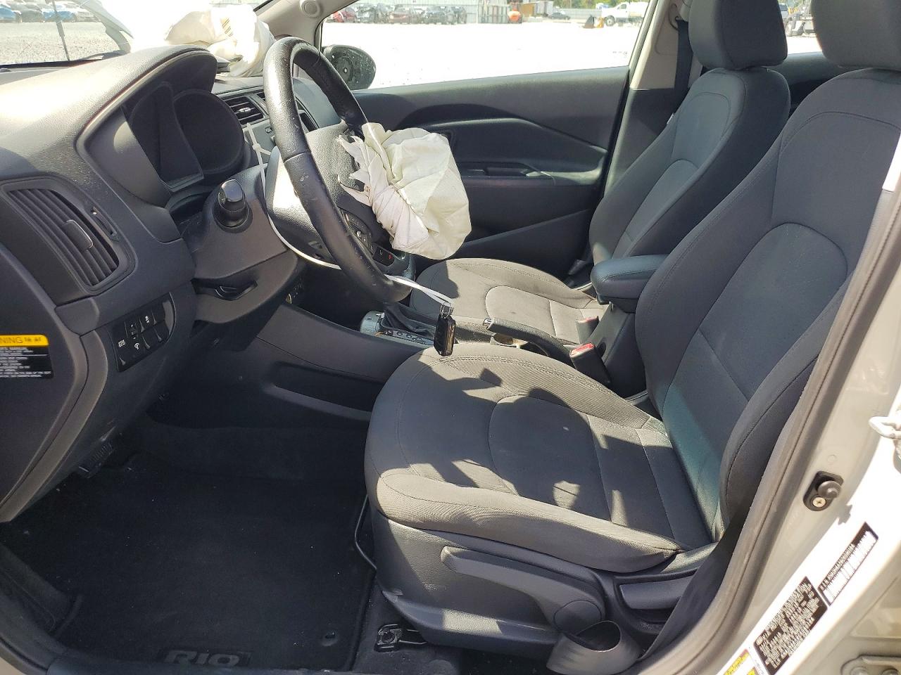 2012 Kia Rio Ex Silver vin: KNADN4A39C6090184